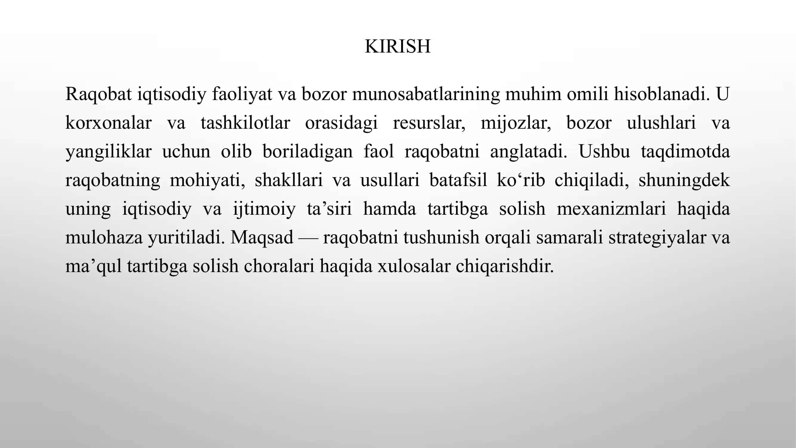 RAQOBATNING MOHIYATI SHAKLLARI VA USULLARI 3
