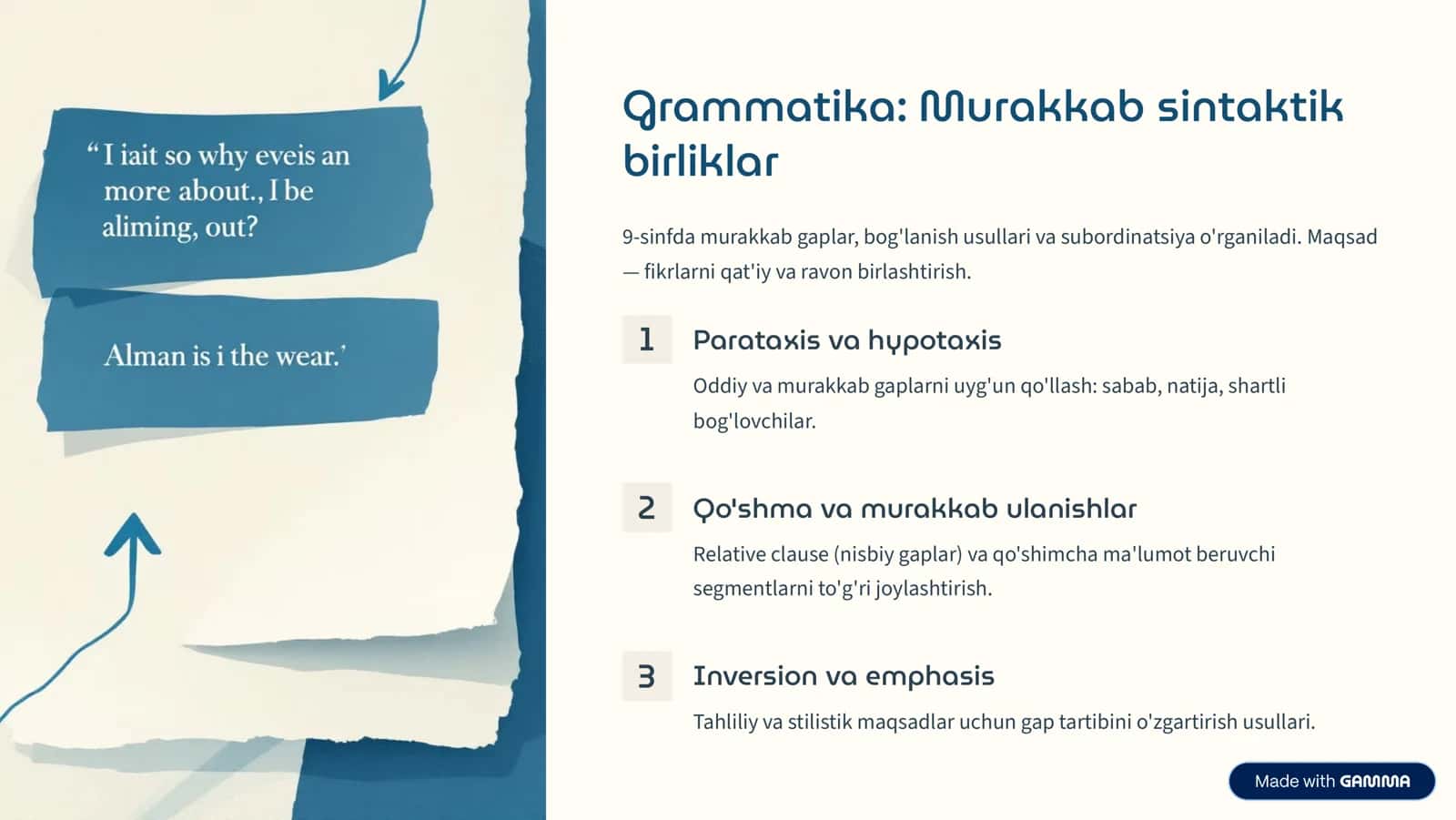 9- sinif ona tili 3