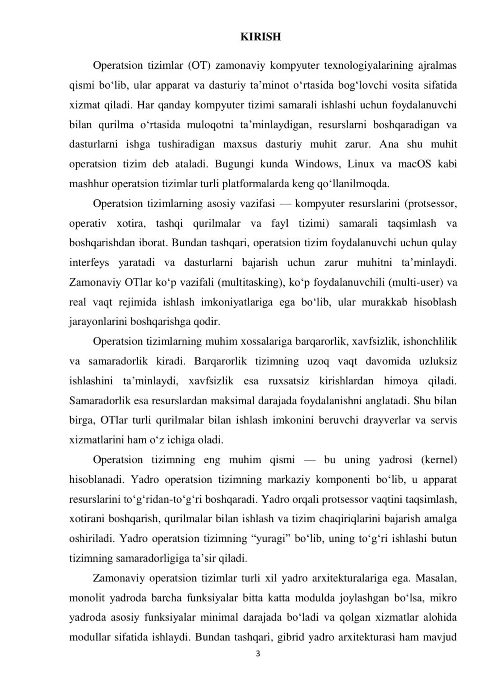 operatsion tizimlar deadline 3