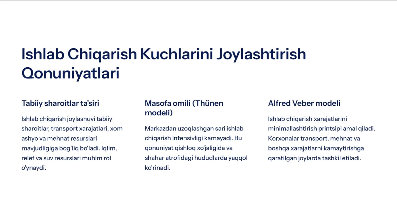 Jahon Iqtisodiy Geografiyasi: Asoslar va Zamonaviy Tendensiyalar 3
