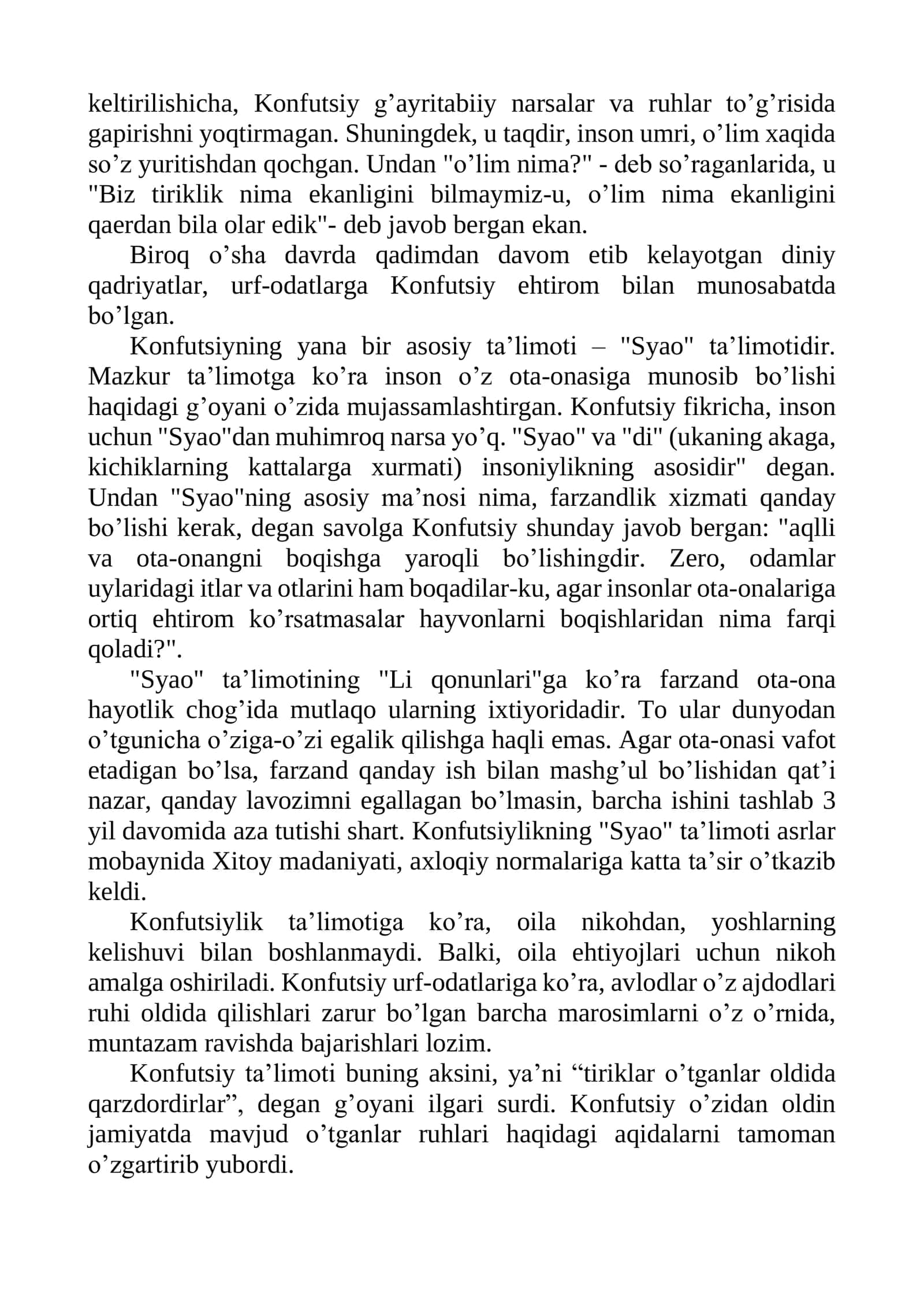MILLIY DINLAR. XITOY VA YAPONIYA DINLARI: KONFUTSIYLIK, DAOLIK, SINTOIYLIK 3