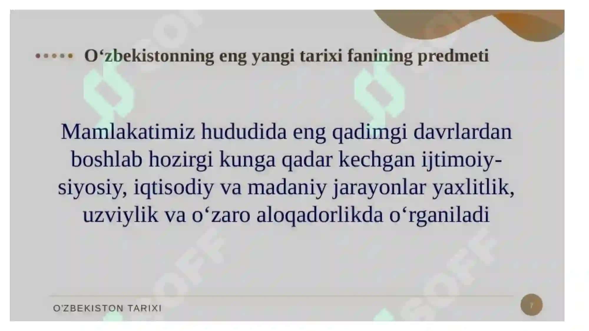 OʻZBEKISTON ENG YANG TARIXI 3