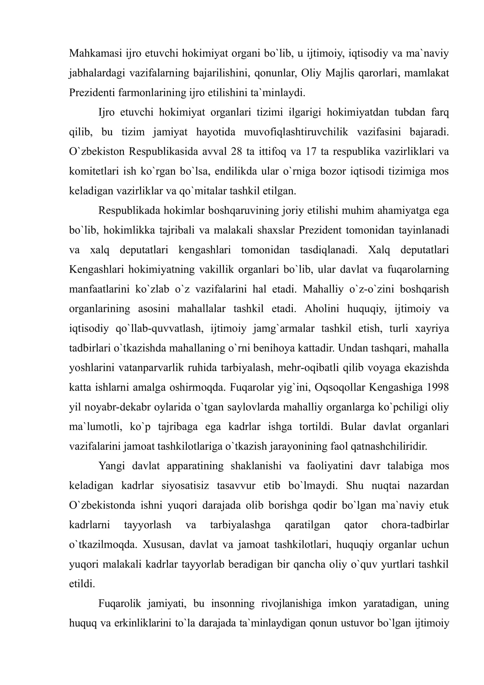 O`zbekistonda davlat mustaqilligining huquqiy asoslarining yaratilishi 3