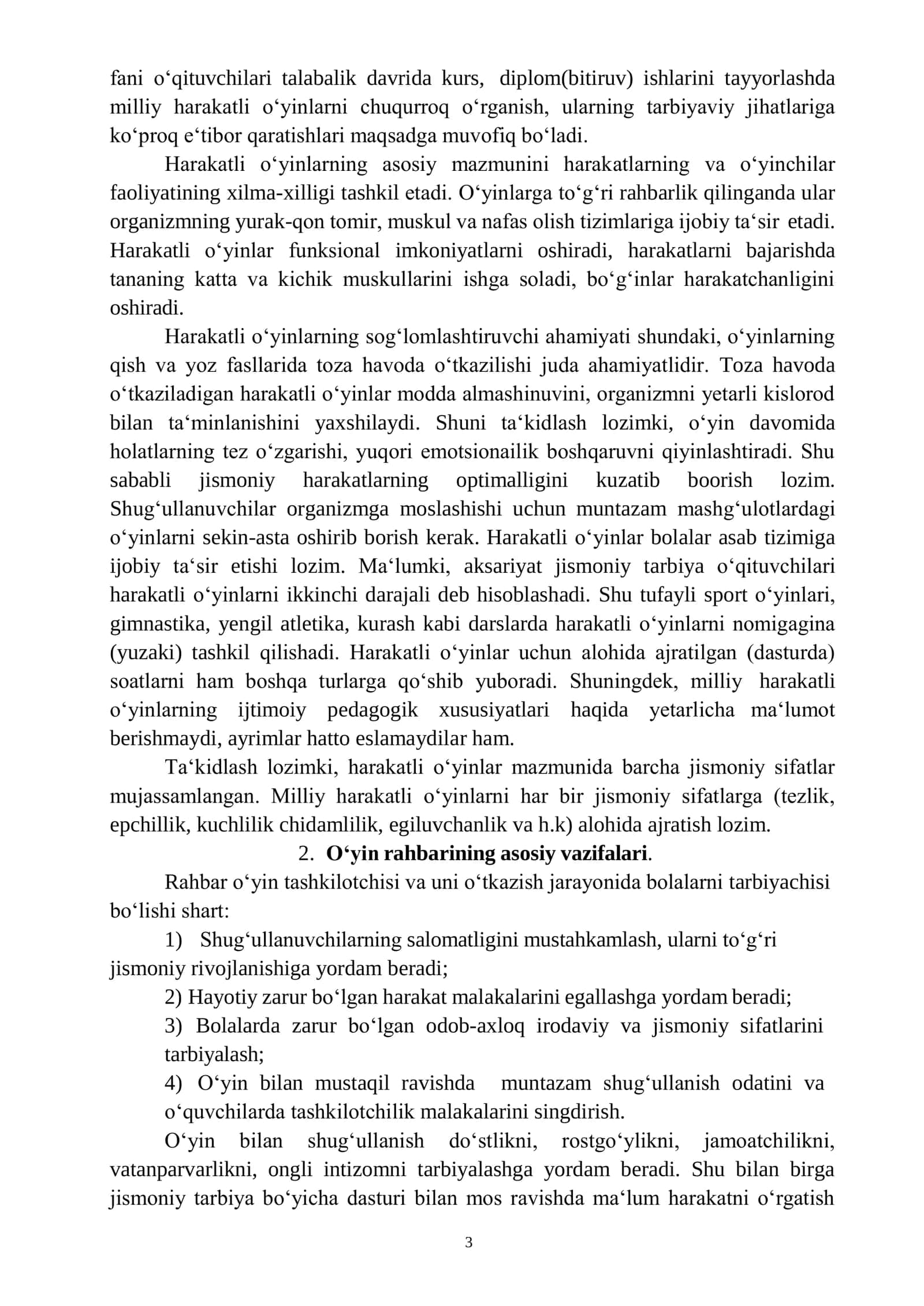Harakatli oʻyinlarni turlari va ularni pedagogik ahamiyati 3