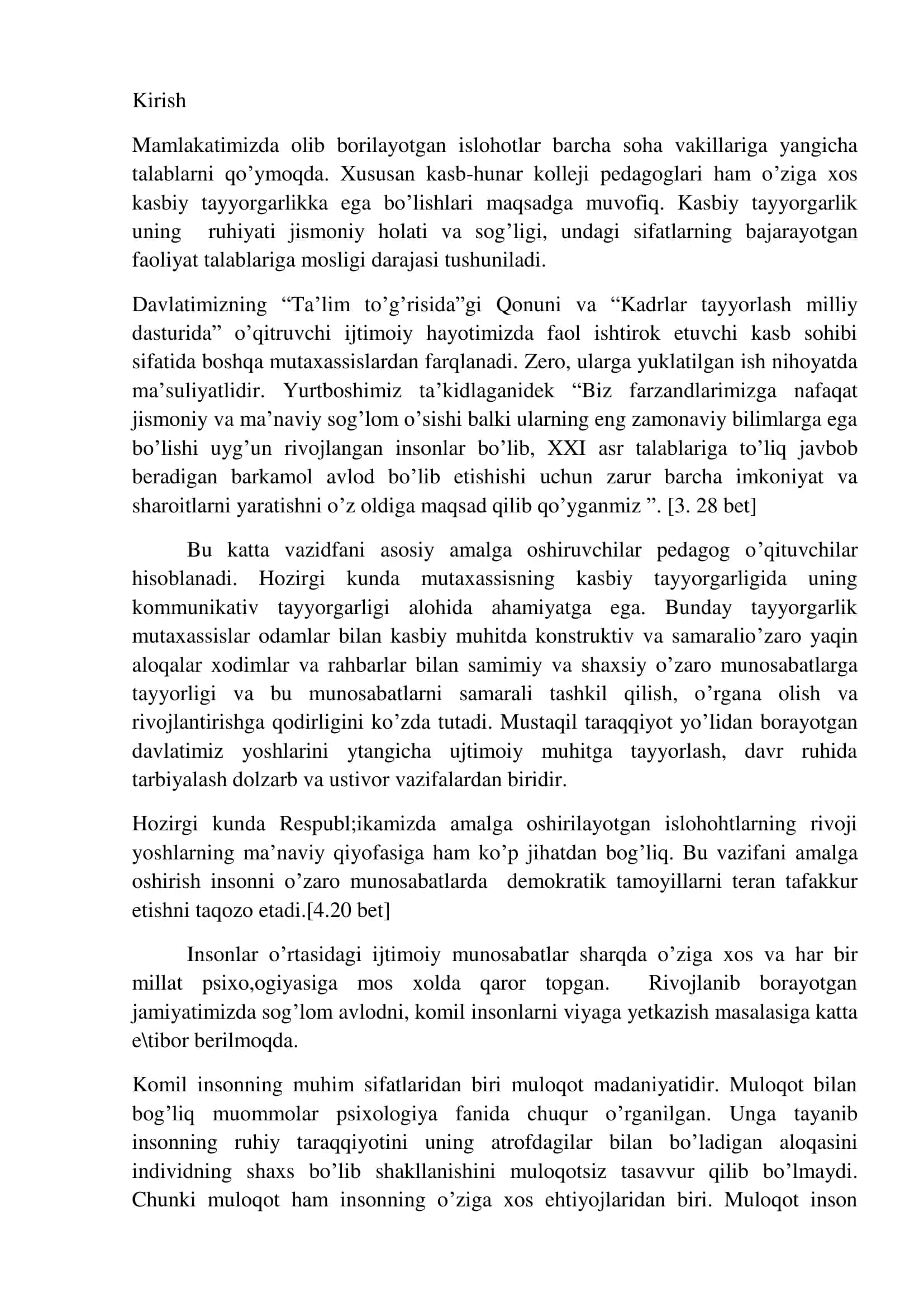 Kasb-hunar kollejlarida pedagogic muloqotni samarali tashkil qilishning psixoogik omillari 3