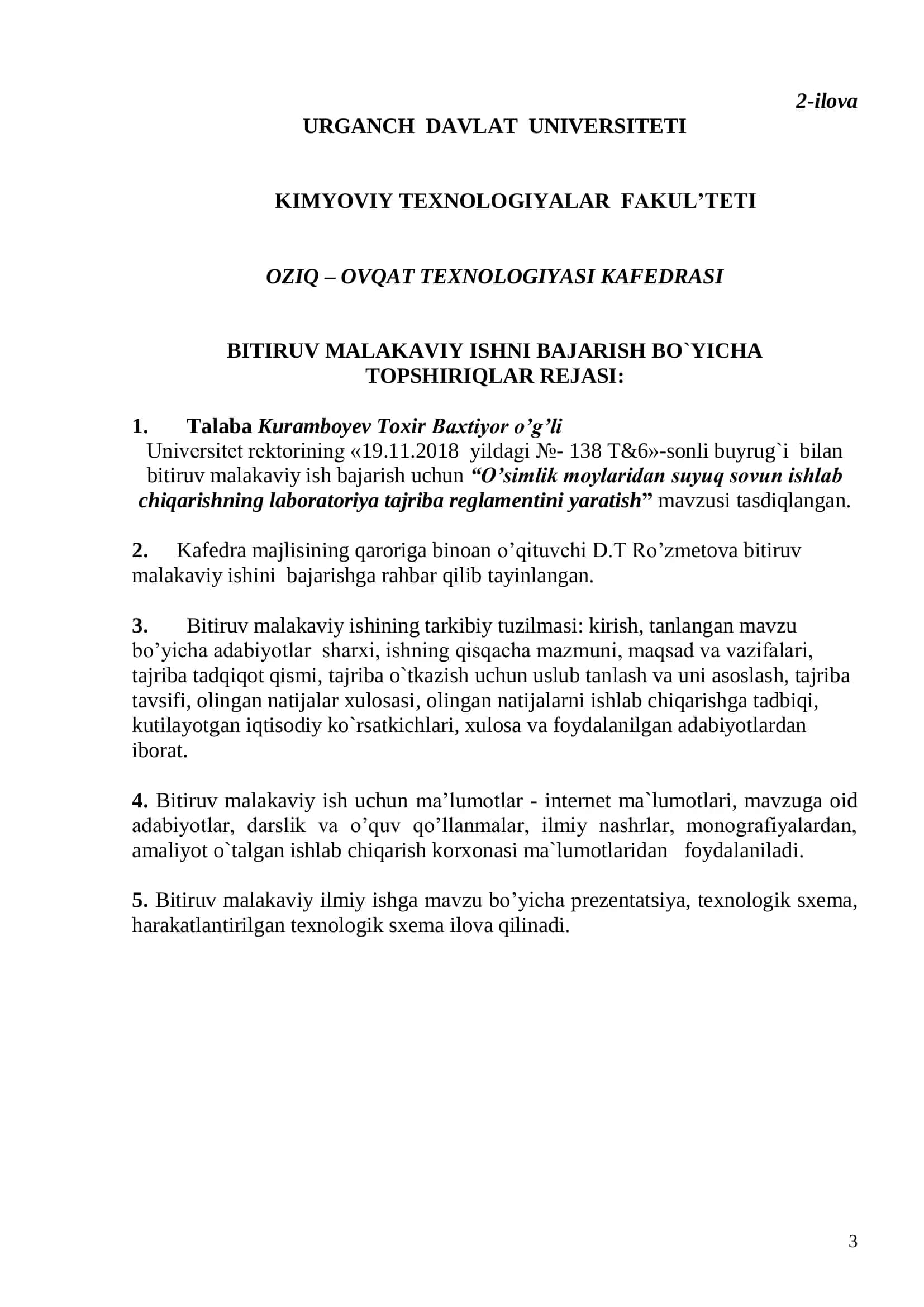 O‘simlik moylaridan suyuq sovun ishlab chiqarish laboratoriya tajriba reglamentini yaratish 3