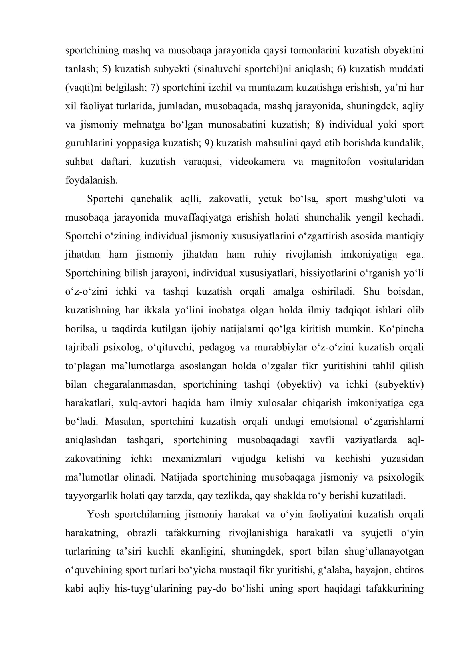 Sport psixologiyasi fanining metodlari 3