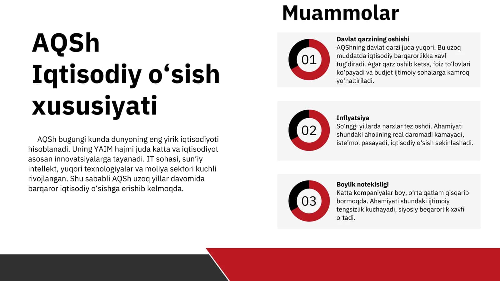Jahon xo‘jaligida taraqqiy etgan mamlakatlar va jahon iqtisodiyotida iqtisodiy o‘sish muammosi misollar 3