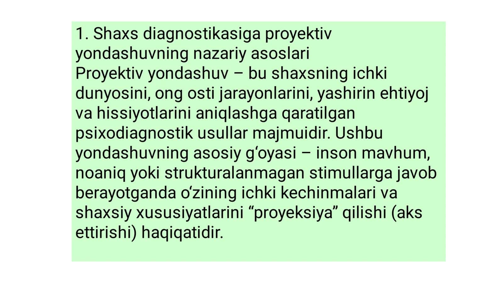 Shaxs diagnostikasiga proyektiv yondashuvning nazariy asoslari 3