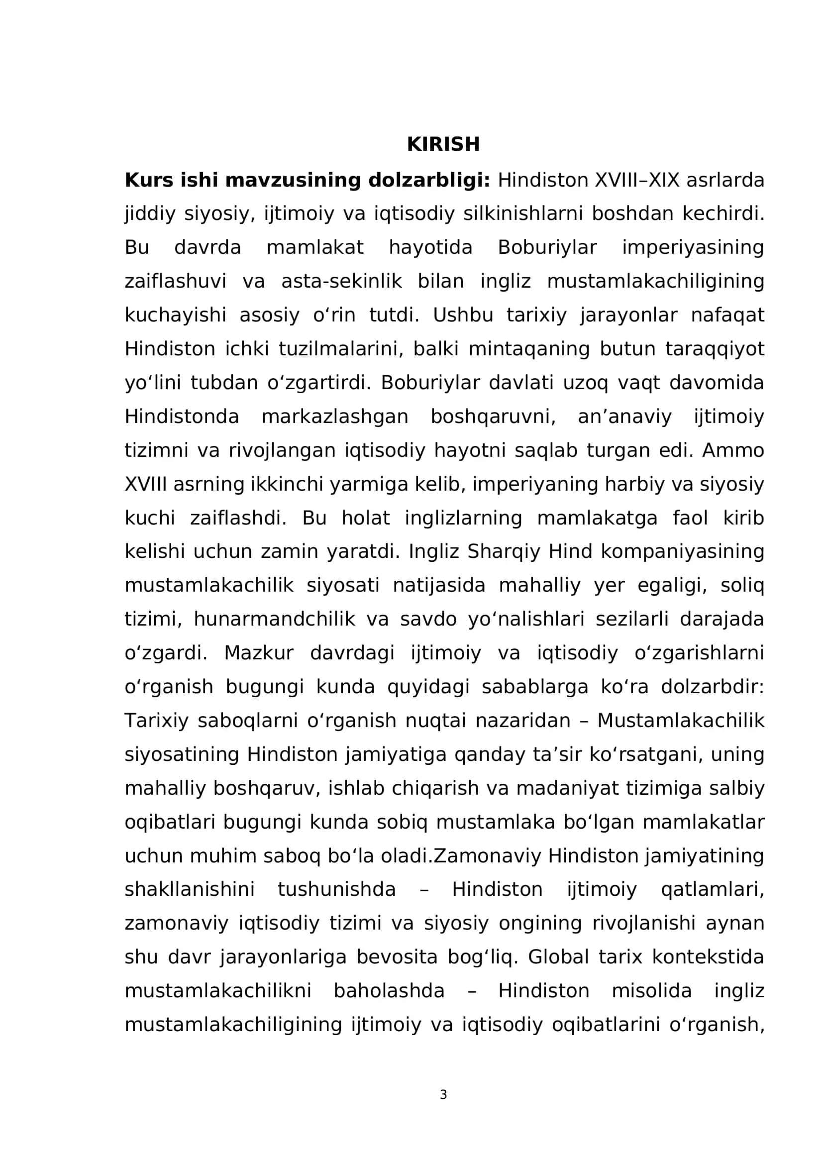 HINDISTON XVIII-XIX ASRLARDA: IJTIMOIY VA IQTISODIY VAZIYAT 3