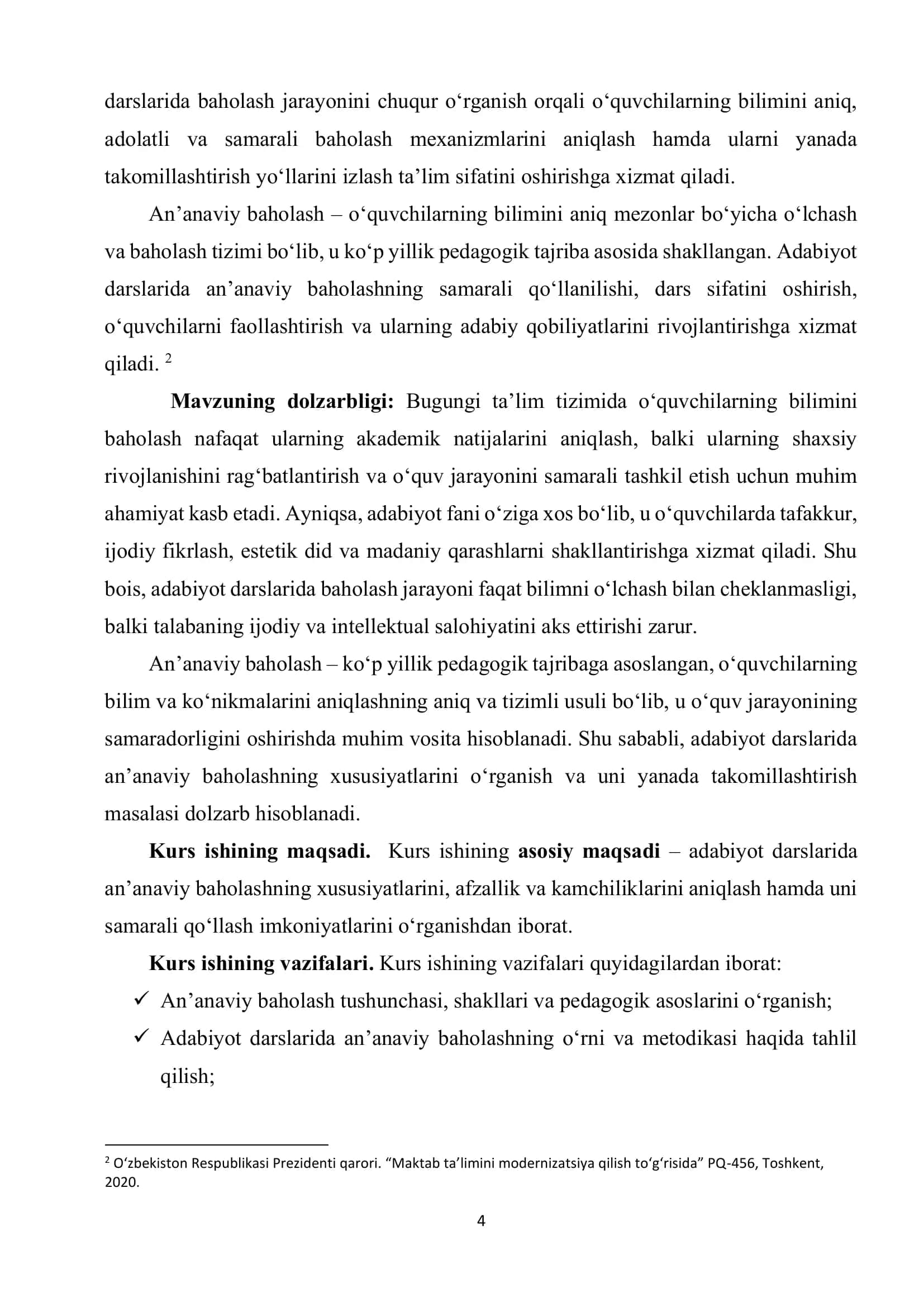 ADABIYOT DARSLARIDA AN’ANAVIY BAHOLASHGA XOS XUSUSIYATLAR 3