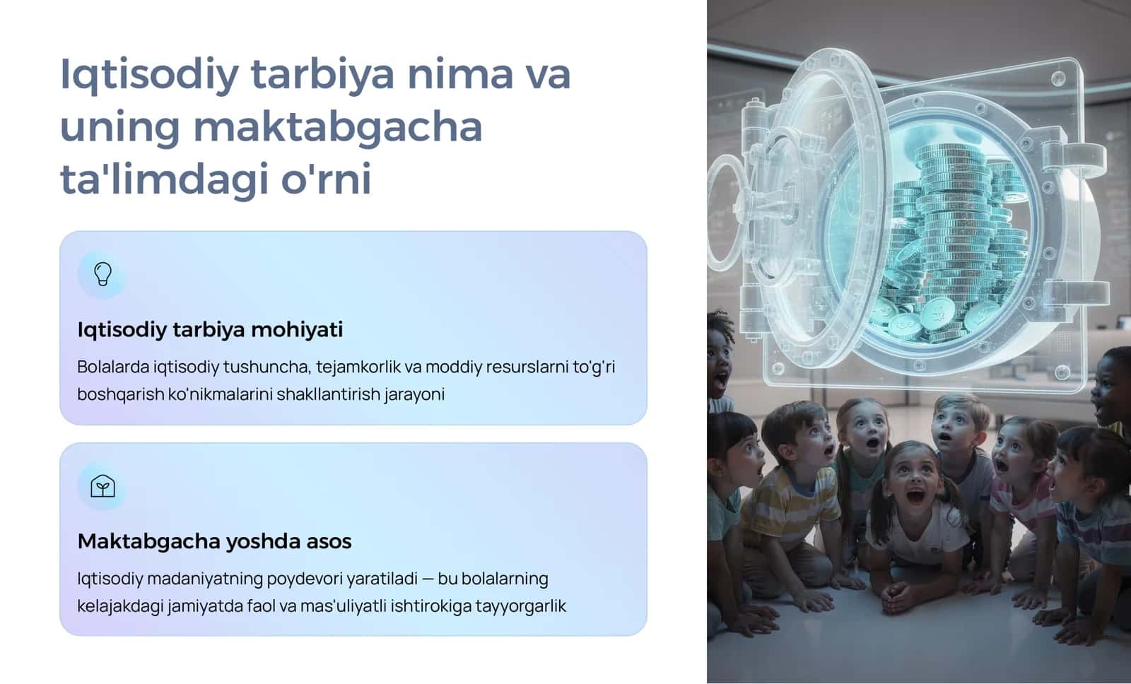 Maktabgacha ta'lim tashkilotlari faoliyatida iqtisodiy tarbiyaning mazmun va mohiyati 3