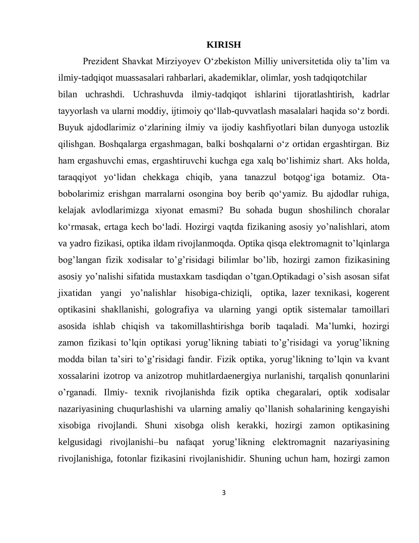 OPTIKA BO’LIMINI BAYON QILISH USLUBI 3