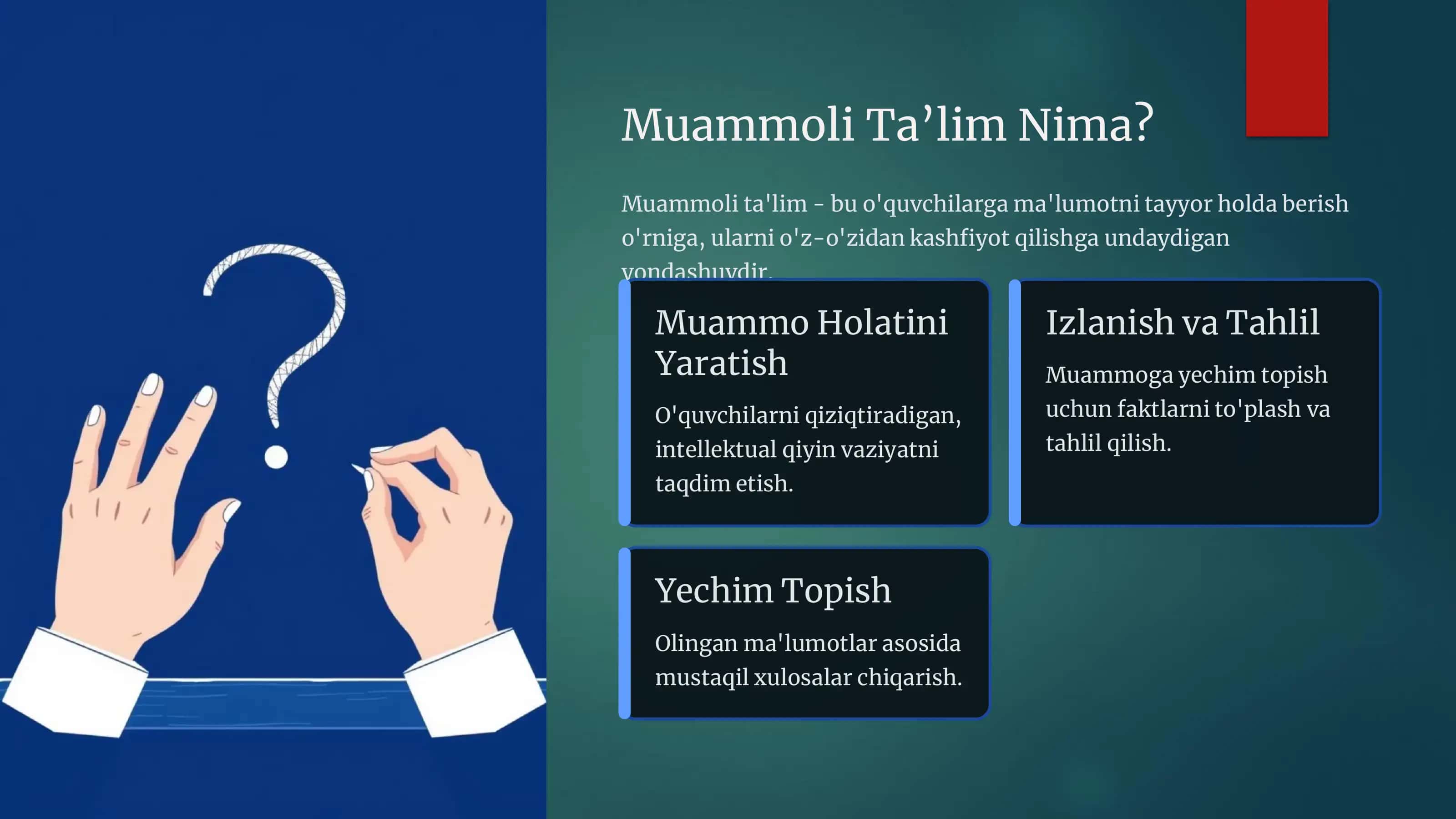 Geografiya Oʻqitishida Muammoli Ta’lim Texnologiyasi 3