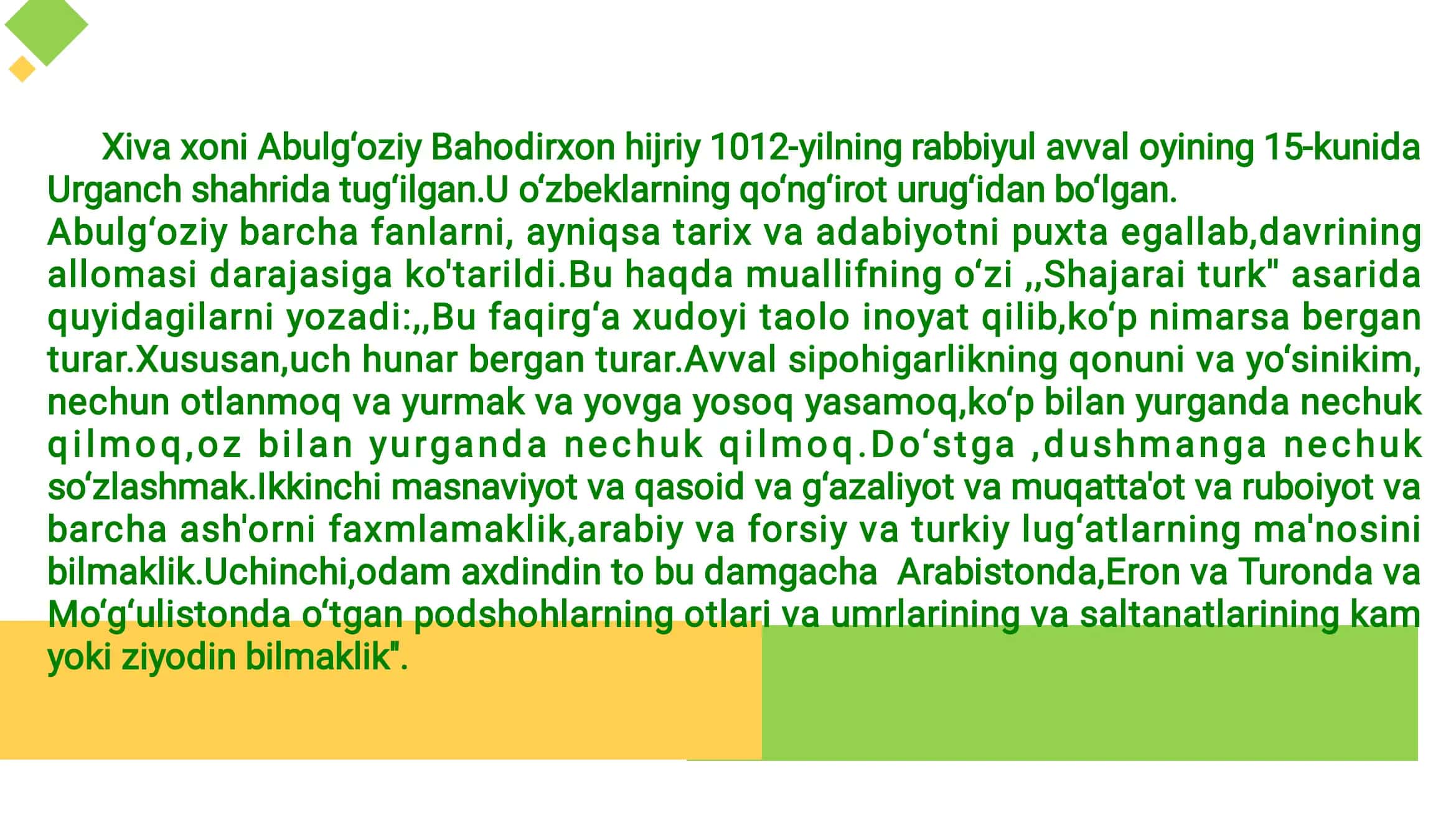 O‘zbek tilshunosligi tarixi 3