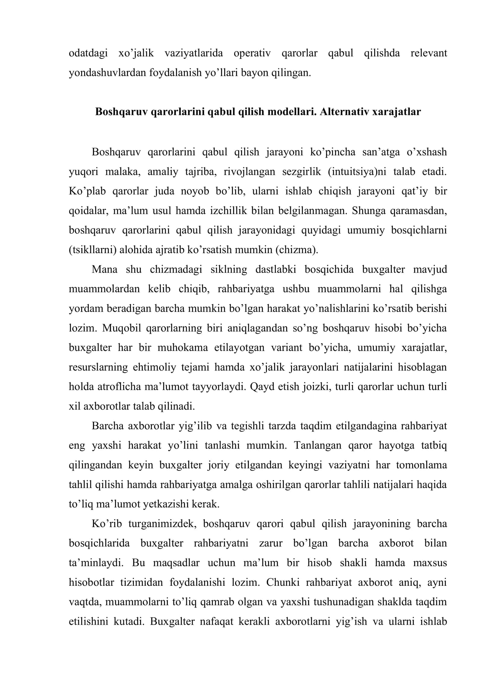 Boshqaruv qarorlarini qabul qilish 3
