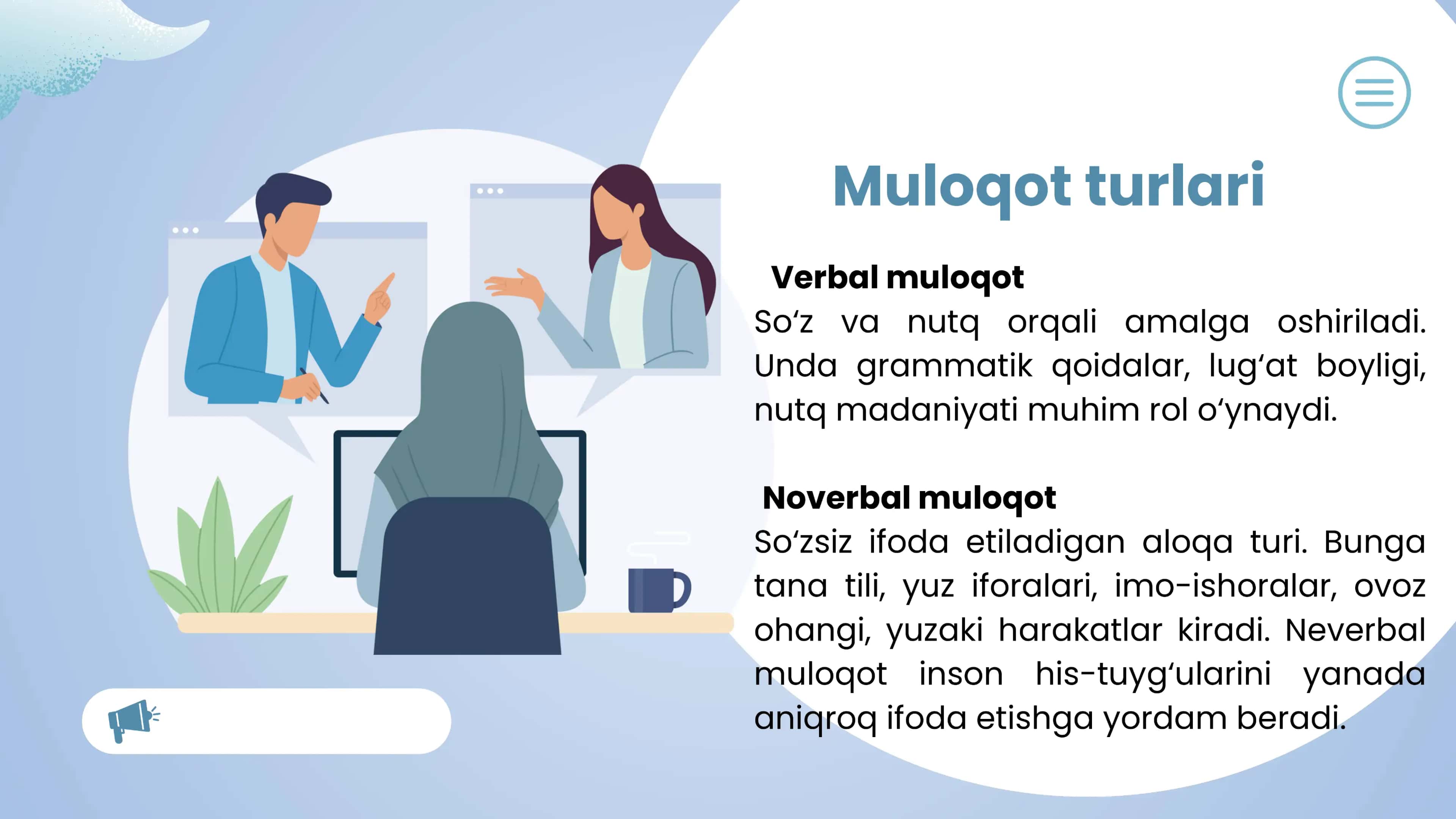 Muloqot va shaxslararo munosabatlar 3