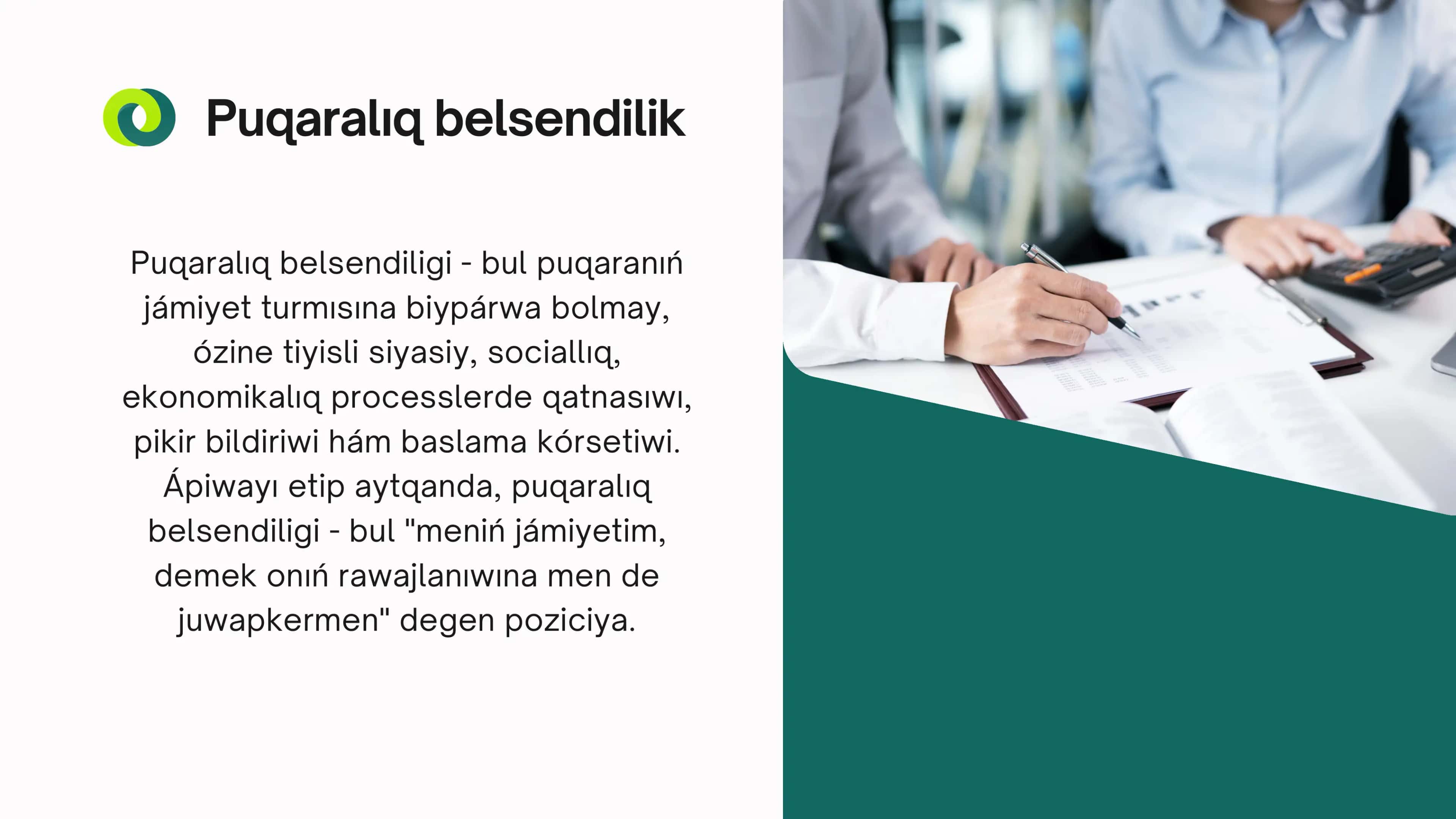 Puqaralıq belsendilik hám onıń puqaralıq jámiyetindegi ornı 3