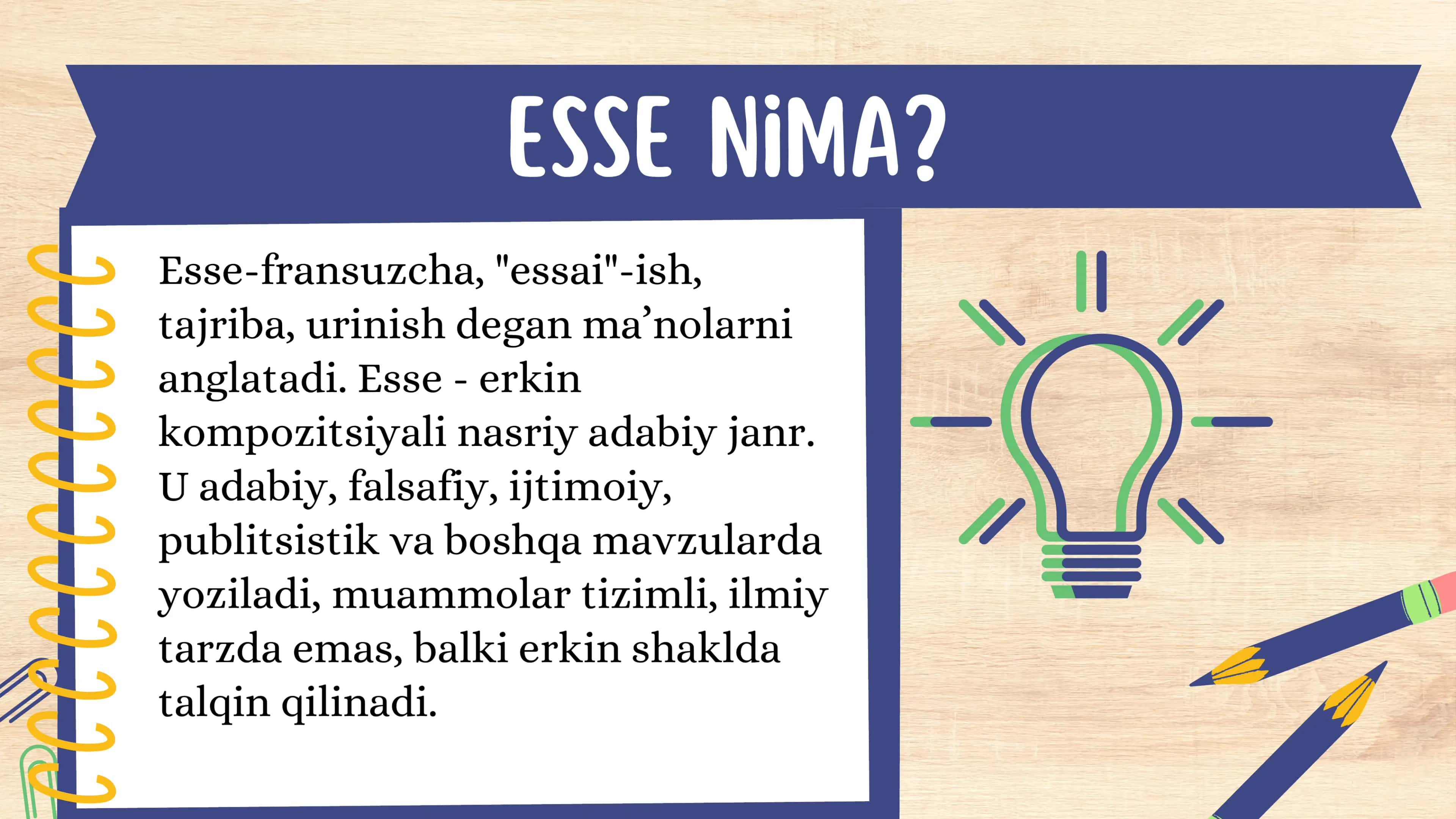 Esse haqida 3