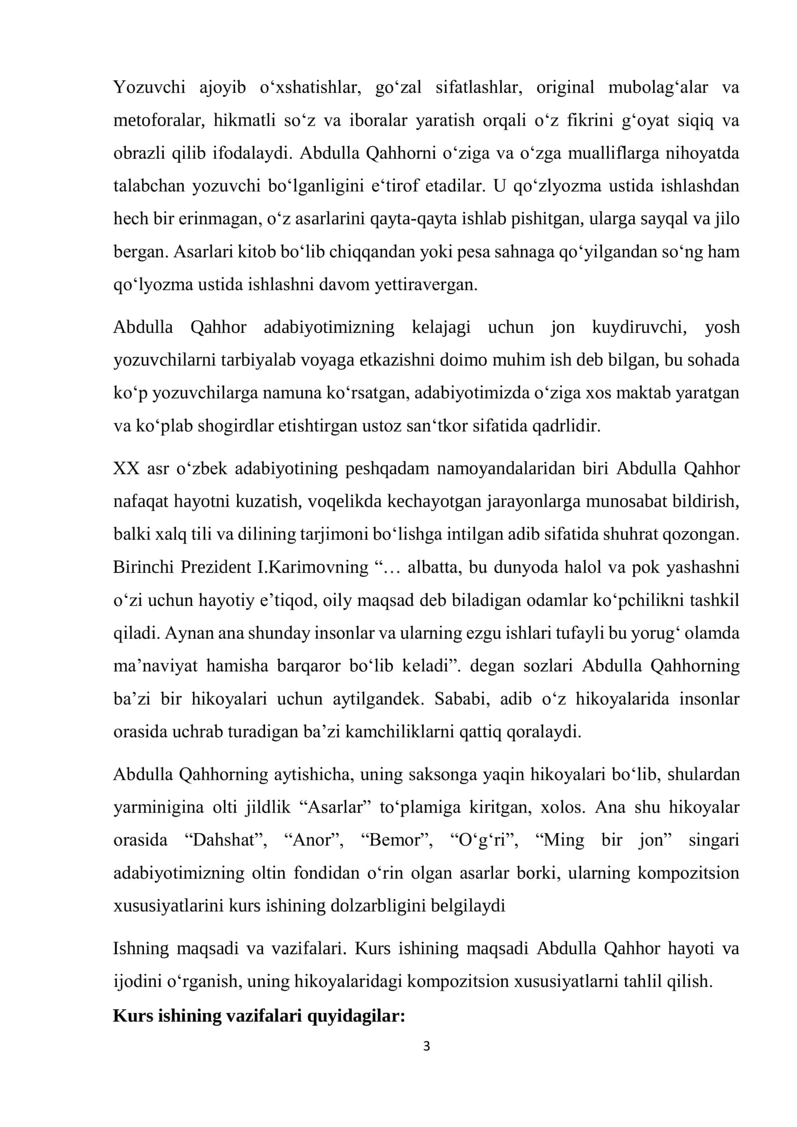 ABDULLA QAHHORNING HIKONAVISLIK MAHORATI 3