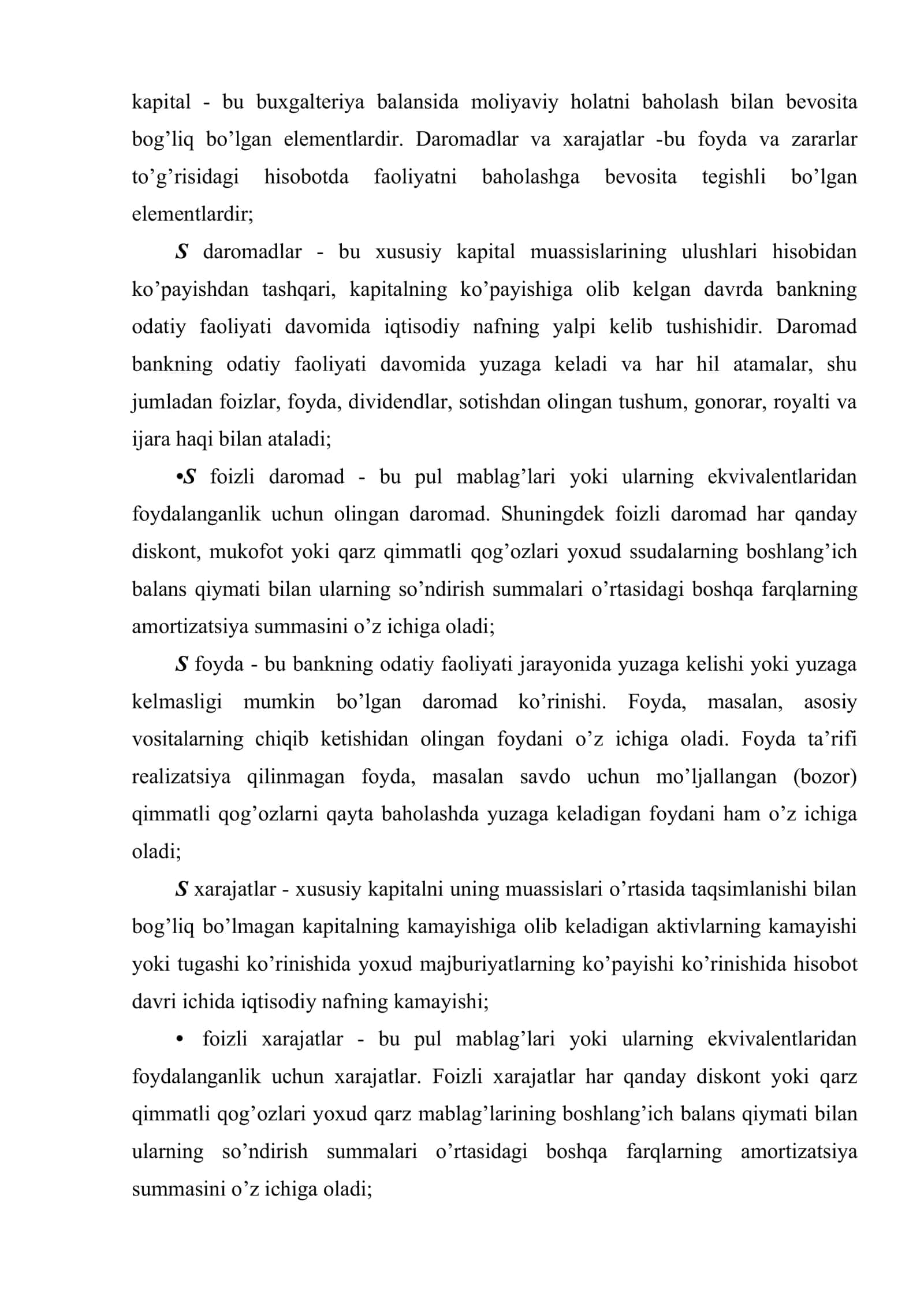 Tijorat banklarining daromadlari, xarajatlari va foydasi 3