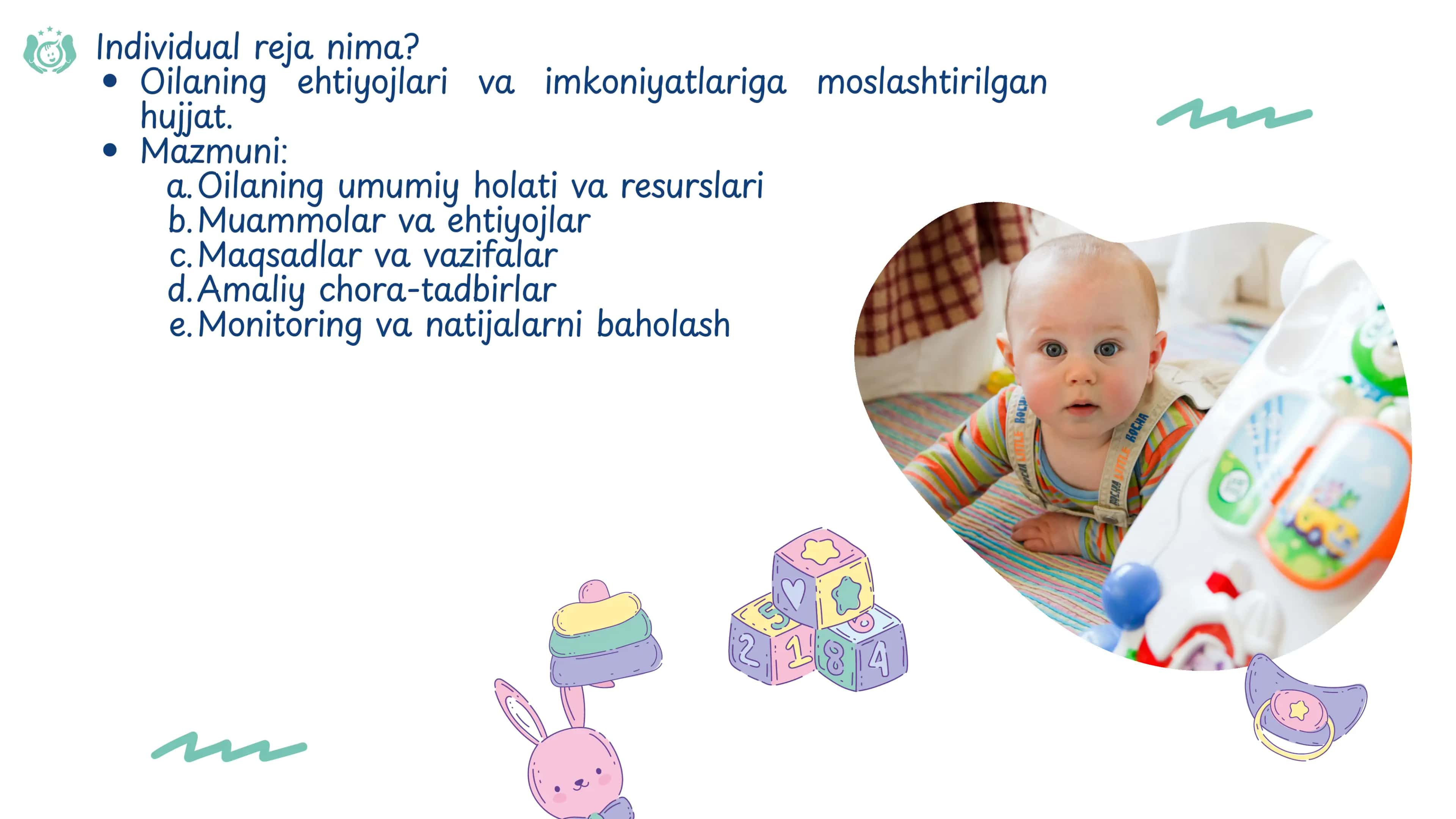 PROGRESSIV MODEL BO`YICHA OILANI INDIVIDUAL REJASINI ISHLAB CHIQISH 3
