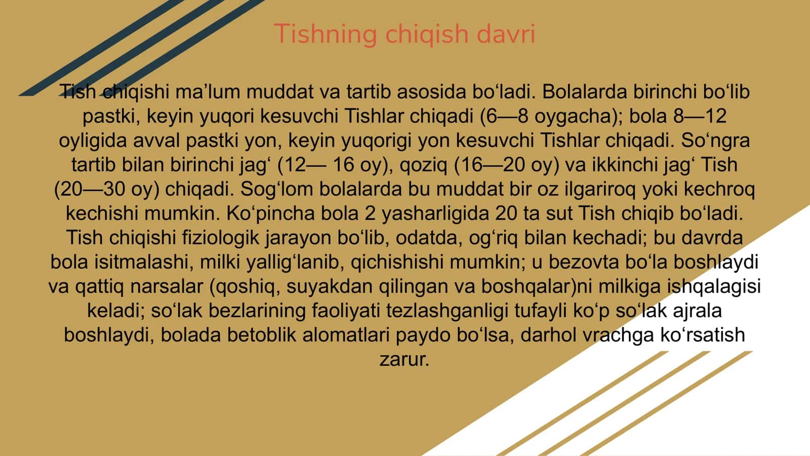 Tishlarning anatomik tuzilishi 3