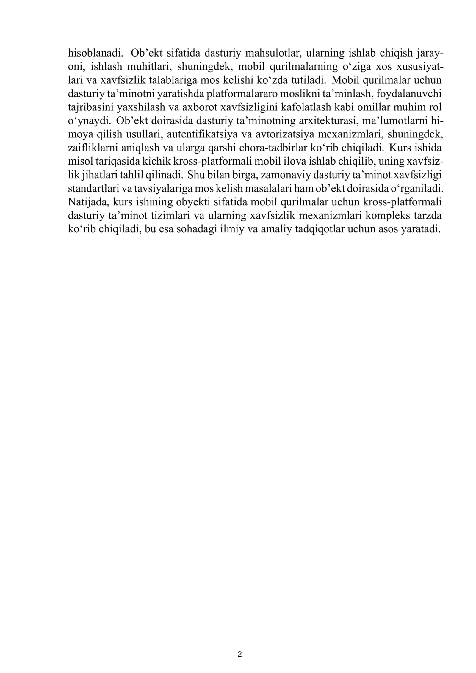 Mobil qurilmalar uchun kross-platformali dasturiy ta’minotning asoslari 3