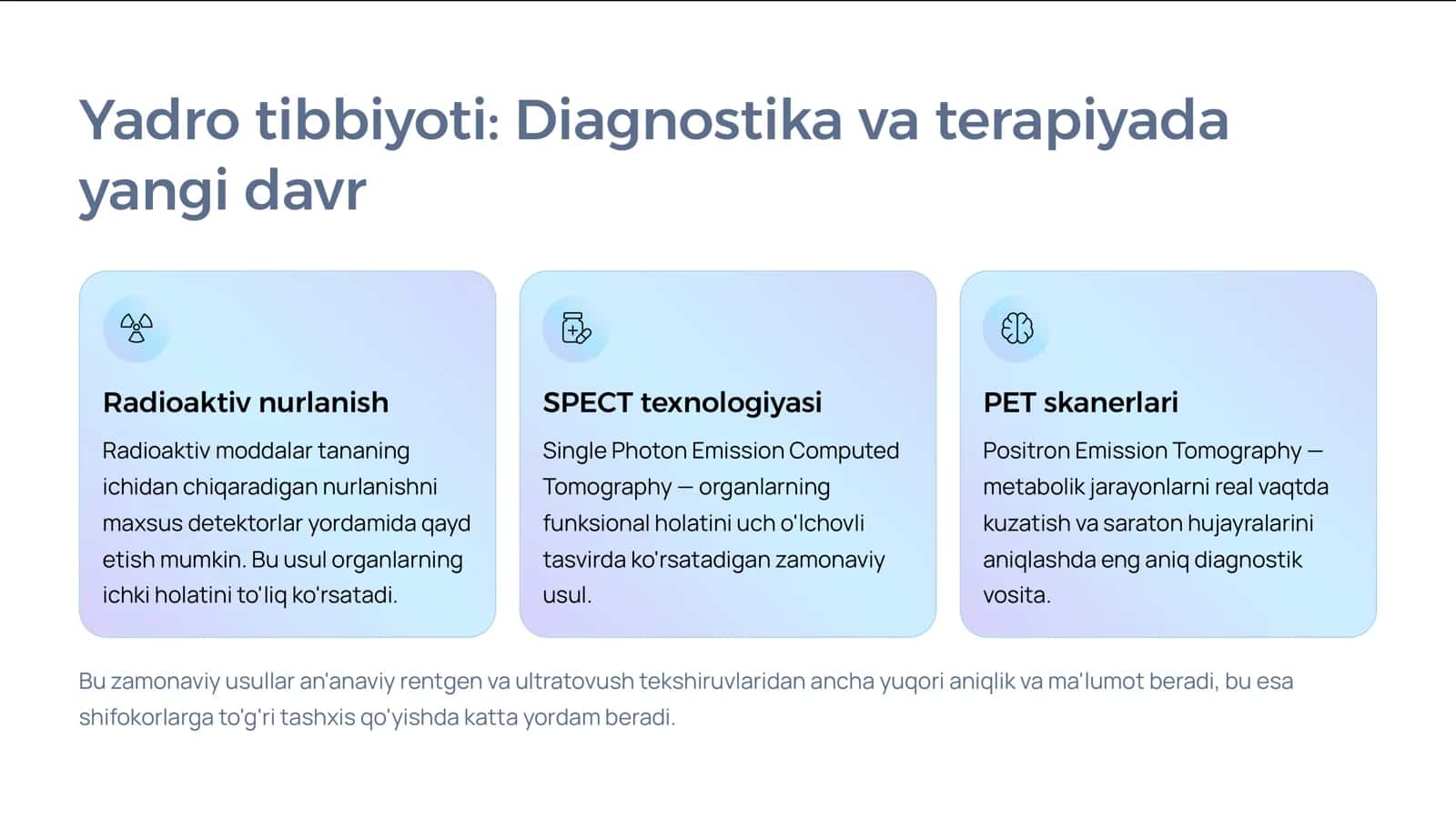 Yadro kimyosi va uning tibbiyotdagi ahamiyati 3