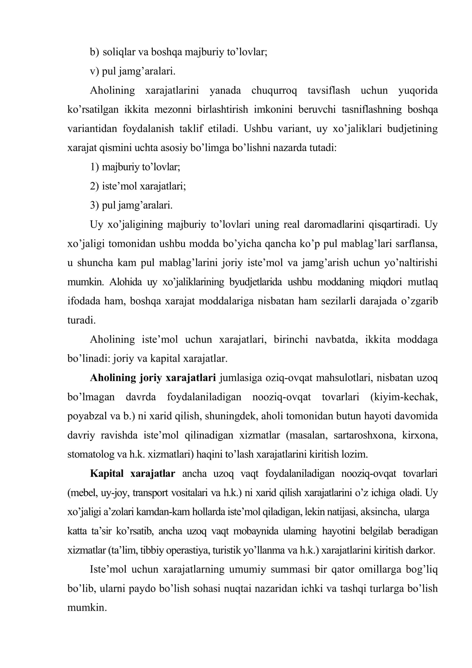Aholining xarajatlari va iste’mol budjeti 3