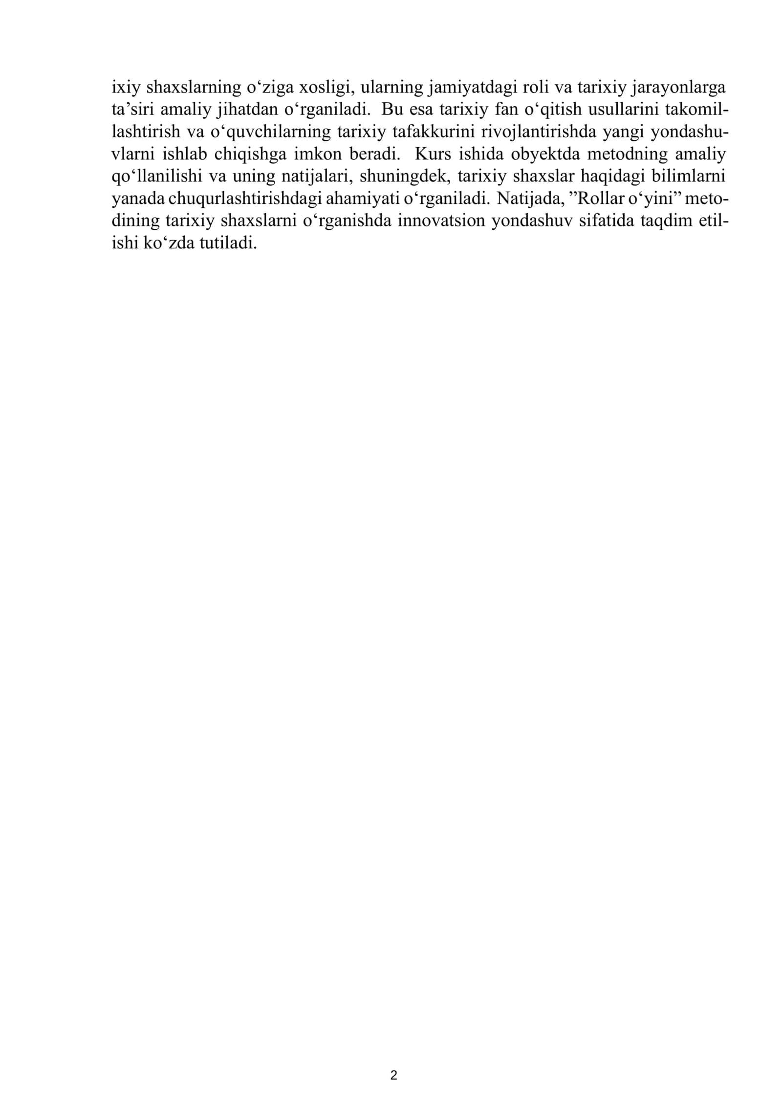 Kurs ishining maqsadi va vazifalari 3