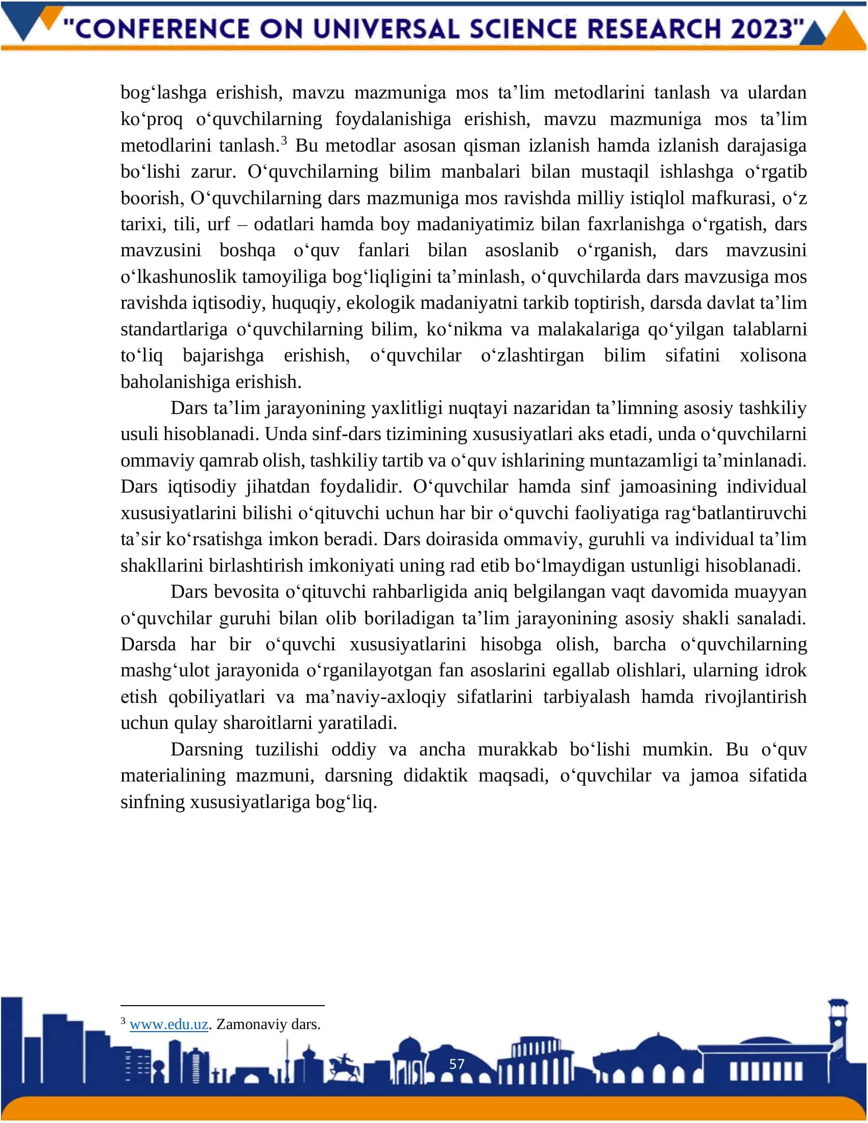 Zamonaviy dars va unga qo‘yiladigan talablar 3