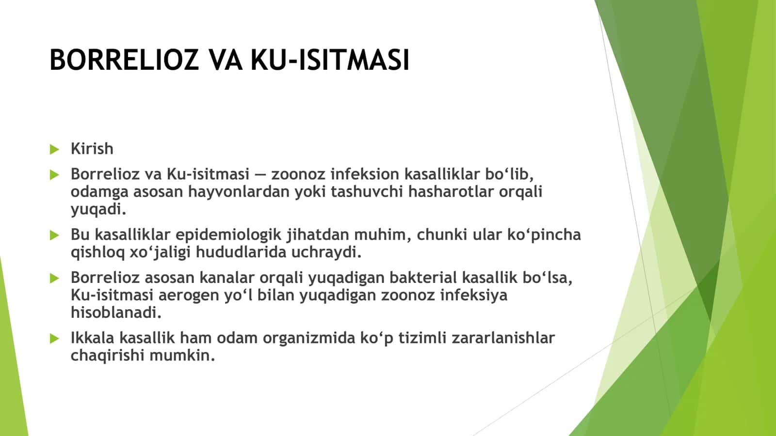 Borrelioz. Etiologiya, epidemiologiya, patogenez, klinikasi Ku-isitmasi Etiologiya, epidemiologiya, 3