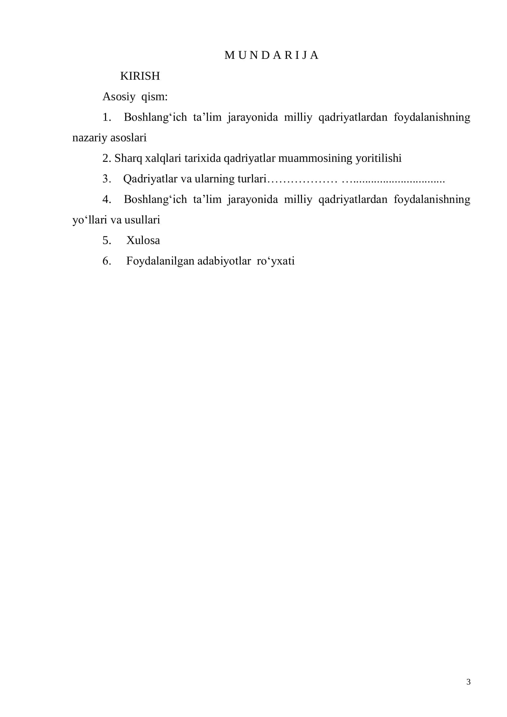 TA‟LIM JARAYONIDA MILLIY QADRIYATLARDAN FOYDALANISH 3