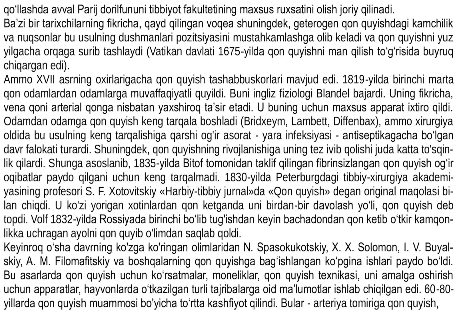 QON KETISHI VA UNI TUXTATISH. TRANFUZIOLOGIYA ASOSLARI 3