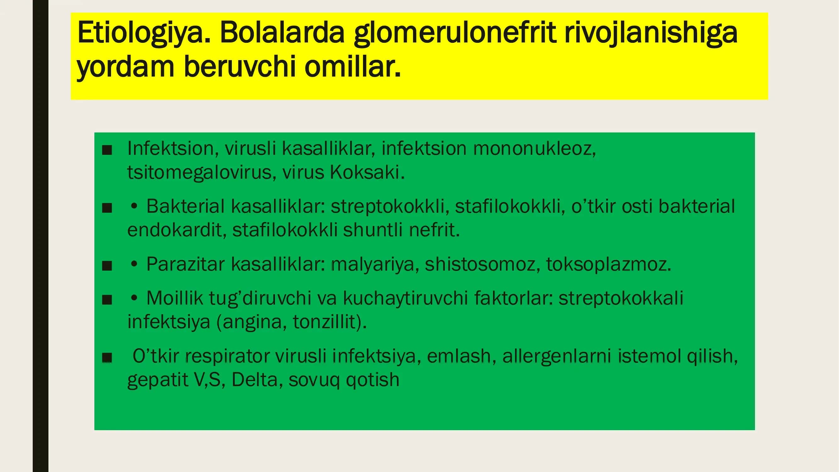 Glomerulonefrit 3