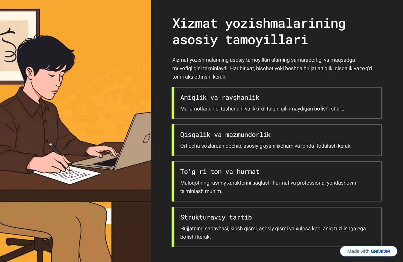 Xizmat va Diplomatik Yozishmalar: Samaradorlik sirlari 3