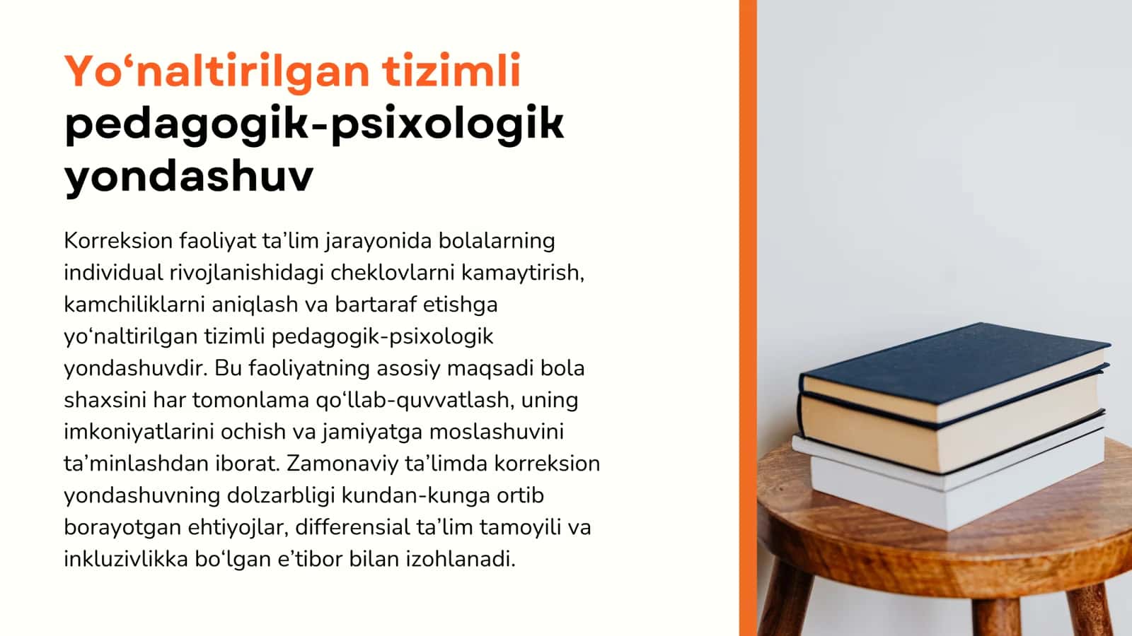 Korreksion faoliyatni tashkil etish 3