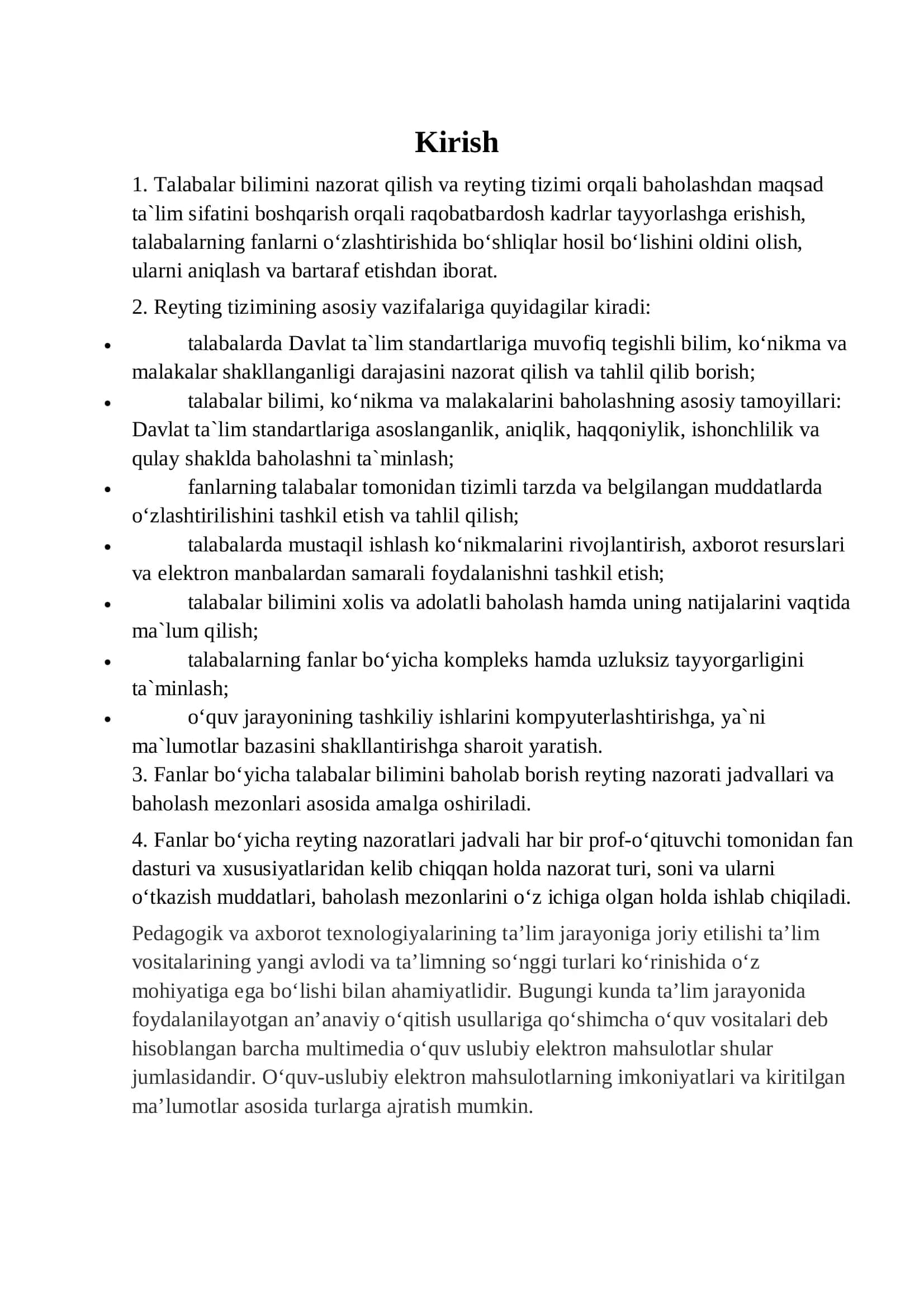 Pedogogik nazorat va ta’lim sifatini baholash 3