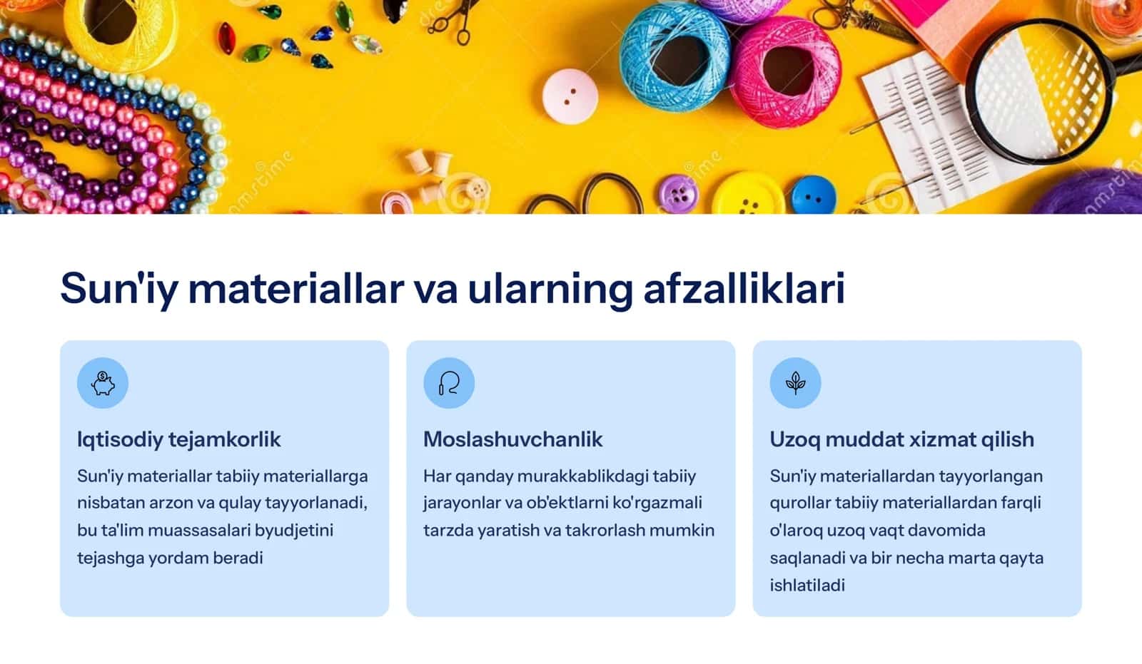 Sun'iy materiallardan ko'rgazmali qurollar tayyorlash 3
