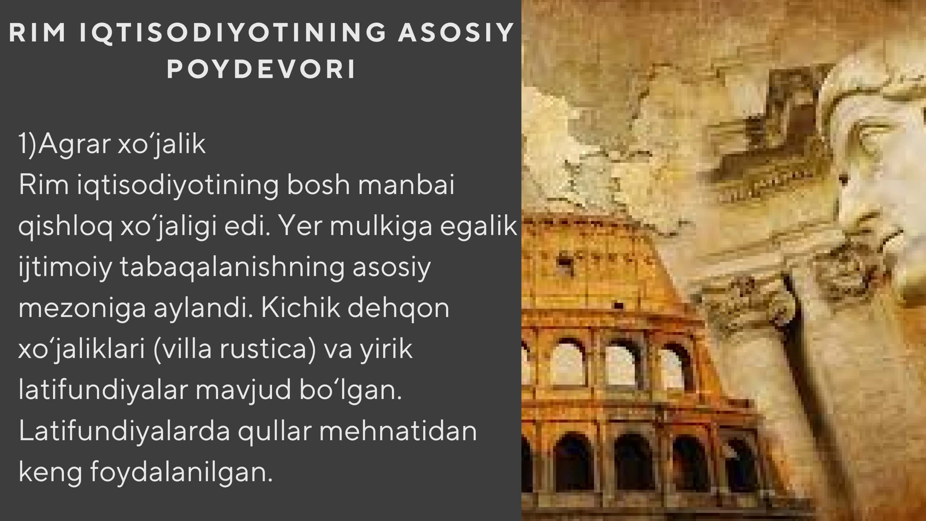 Qadimgi Rimdagi iqtisodiy g'oyalar 3