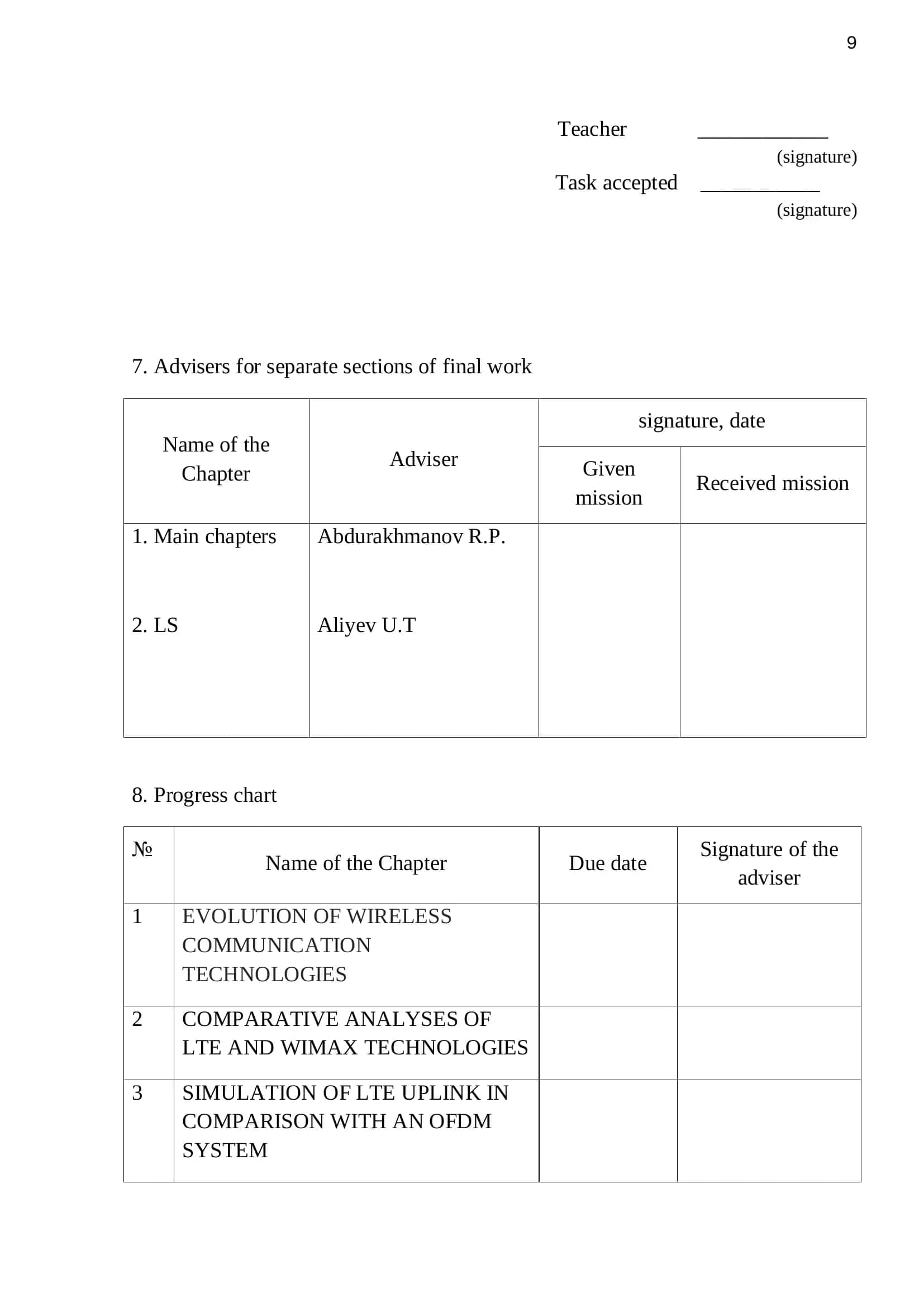 Comparative analyses of LTE and WiMAX technologies 3