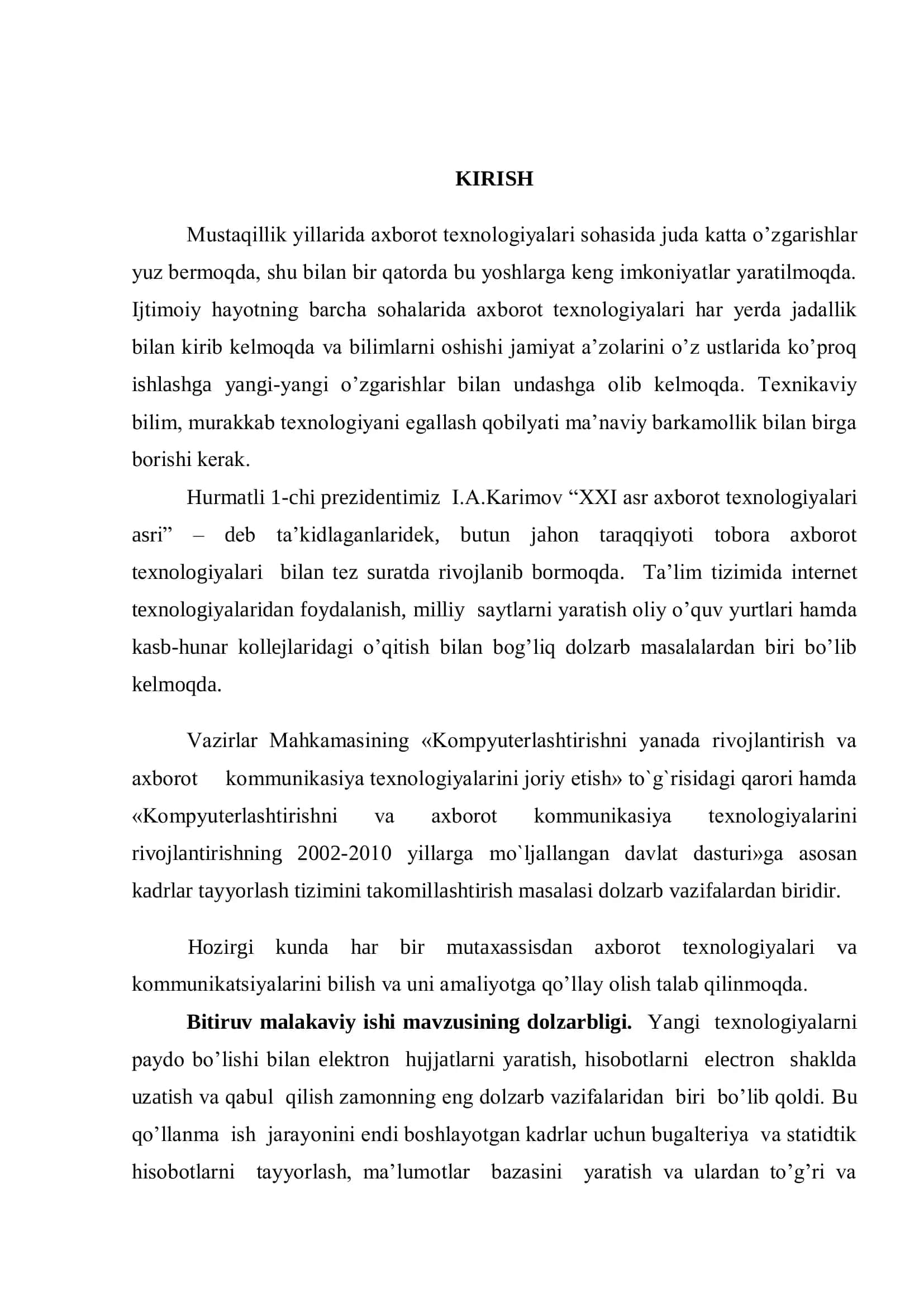 Web texnologiyalar yordamida avtomatik buxgalteriya hisobotlarni shakllantiruvchi modullar ishlab chiqish 3