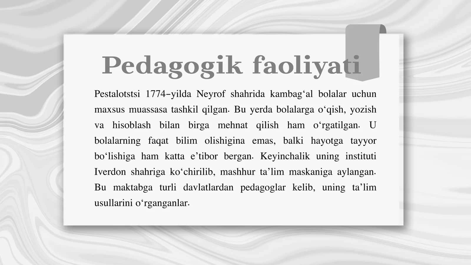 Iogan Genrixning Pedagogik g’oyalari 3