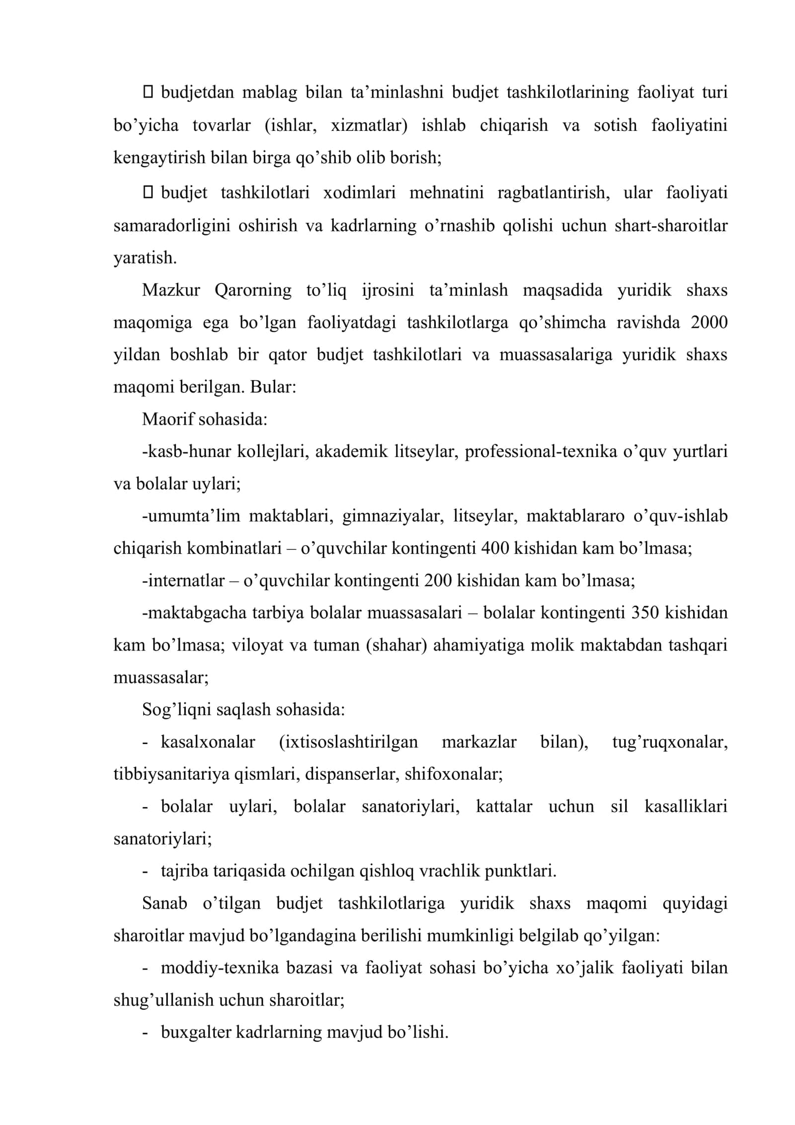 Budjet jarayonini tashkil etish asoslari 3