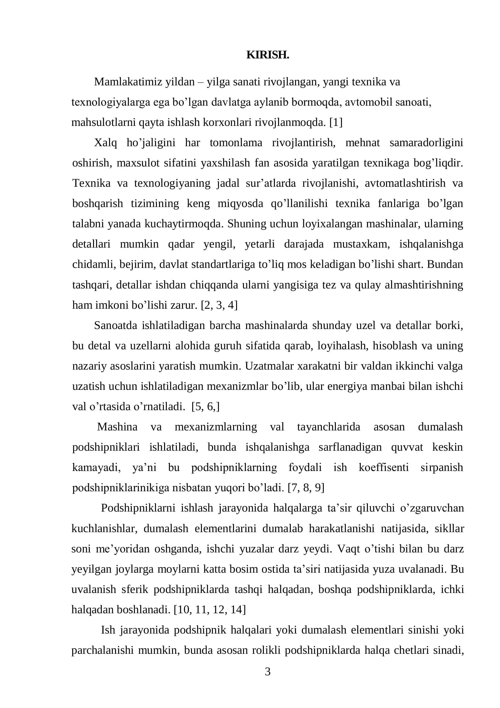 Aylanuvchi detalarning tayanchlarini tanlash va mustahkamlikga hisoblash 3