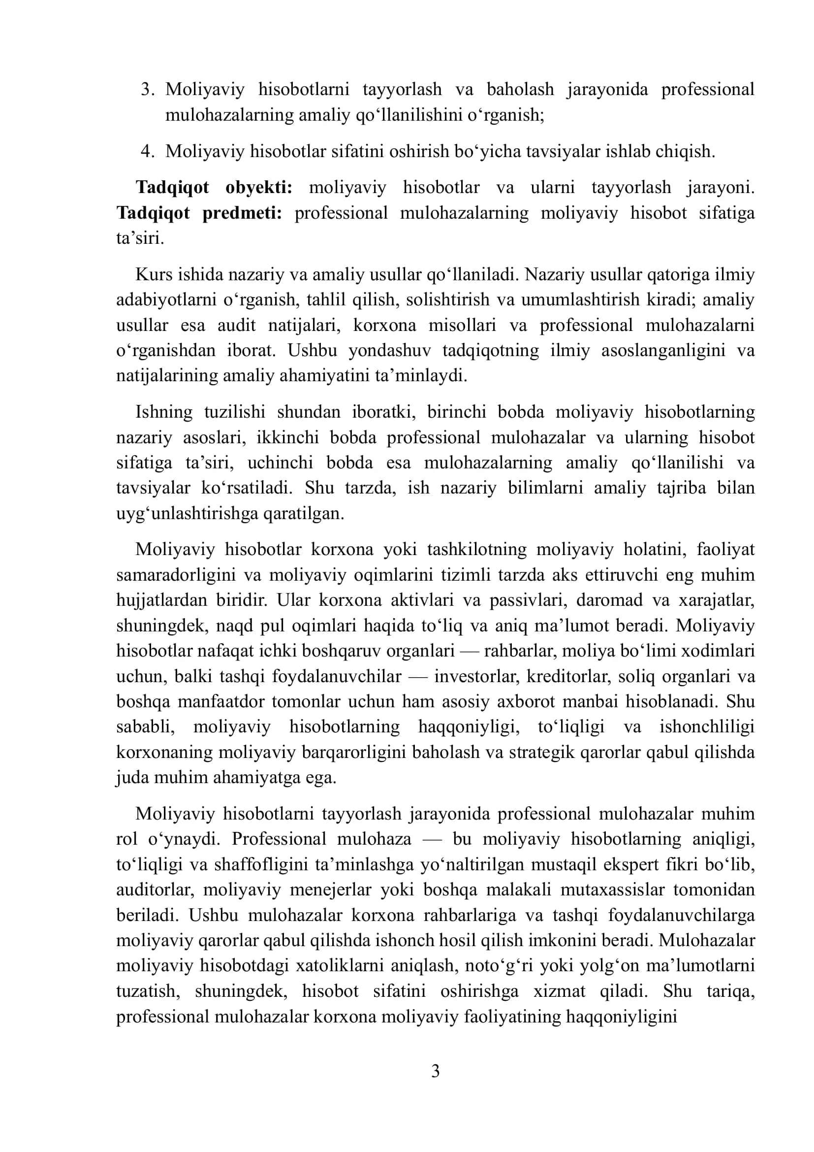 Moliyaviy natijalar hisobotni shakllantirishda yuzaga keladigan muammolar 3
