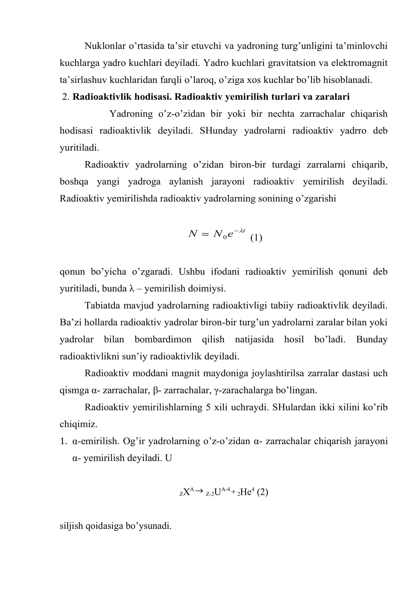 Yadroviy nurlanishlar va ularni qayd qilish usullari. Myassbauer effekti 3