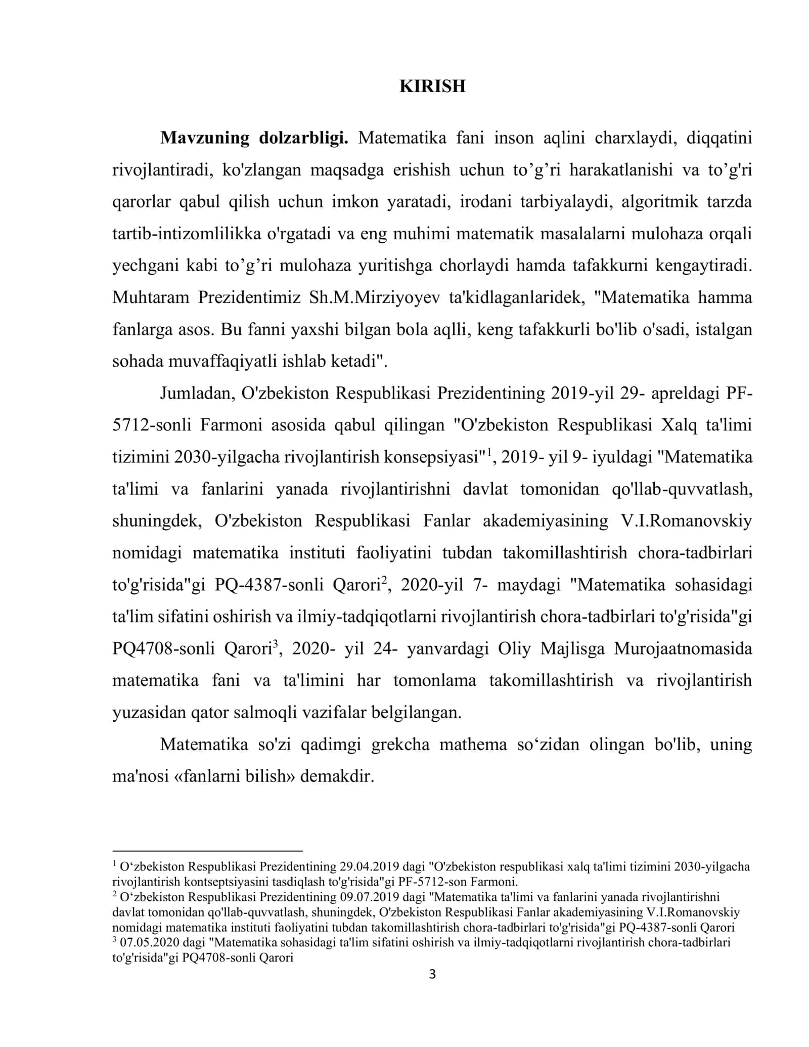 Umumiy o'rta ta'limda matematikani o'qitishda rivojlantiruvchi ta'lim metodlaridan foydalanish metodikasi 3