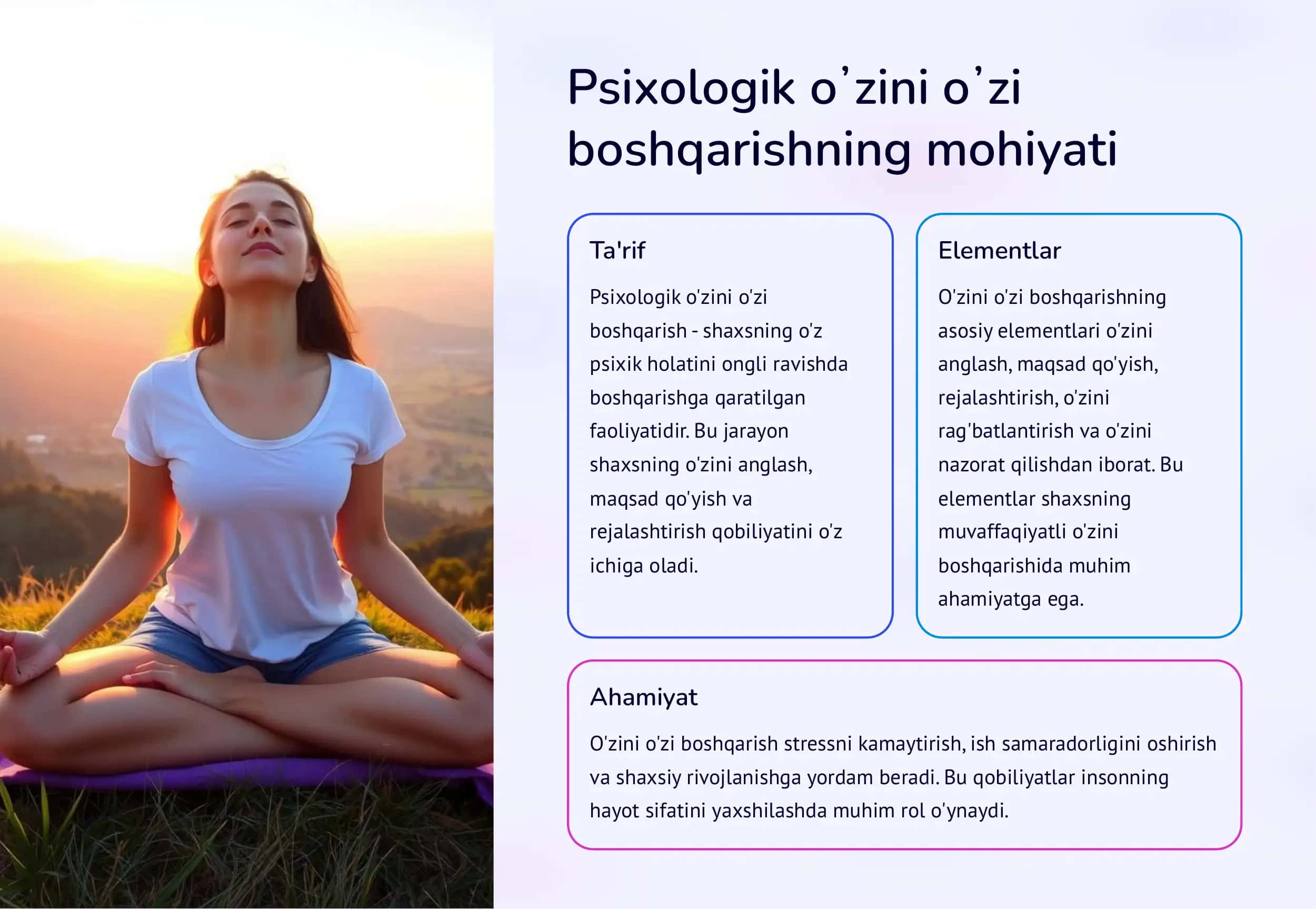 Shaxsning funksional holatini psixologik o'zini o'zi boshqarish 3